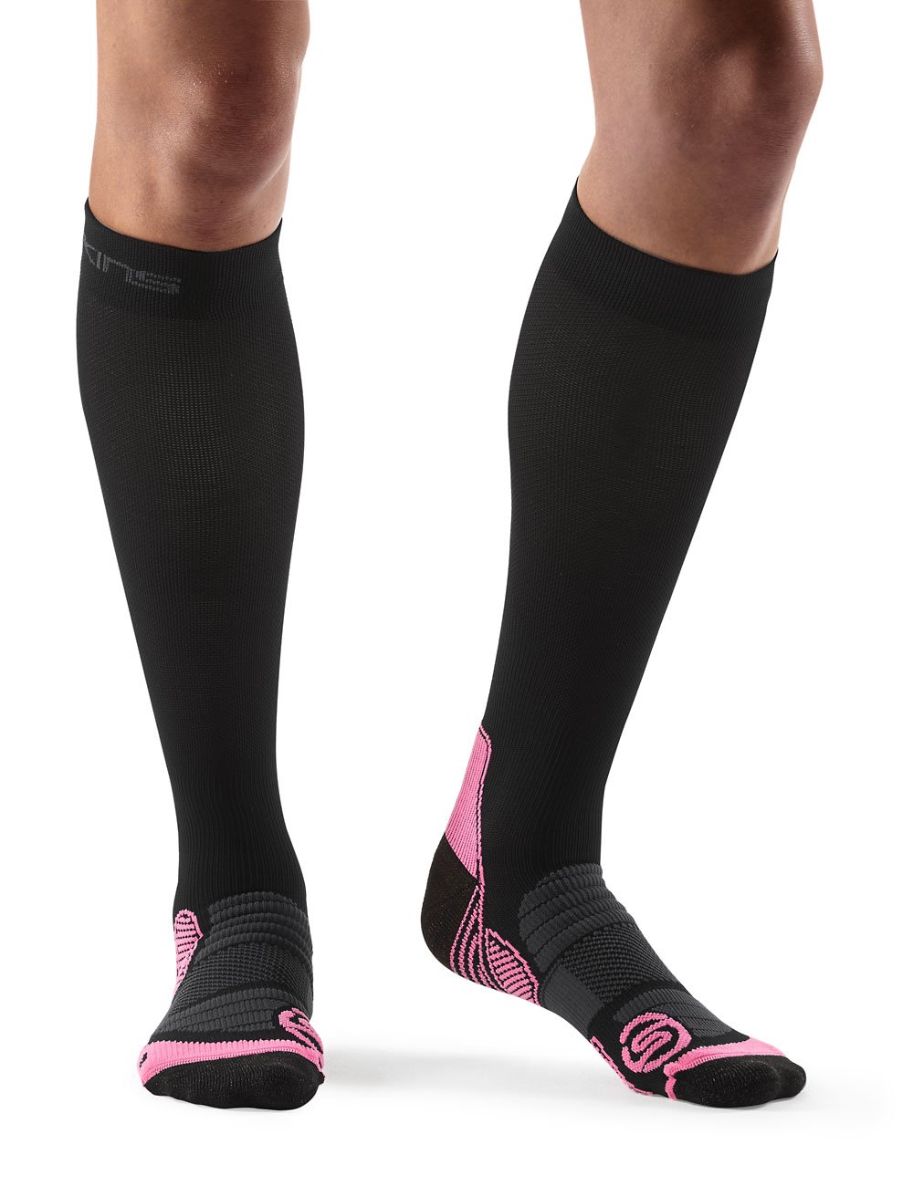 Skins Essentials A400 Compression Socks for Women & Men - Best Running, Travel & Recovery Support - Improve Circulation & Reduce Swelling - Perfect for Athletes, Nurses & Frequent Flyers