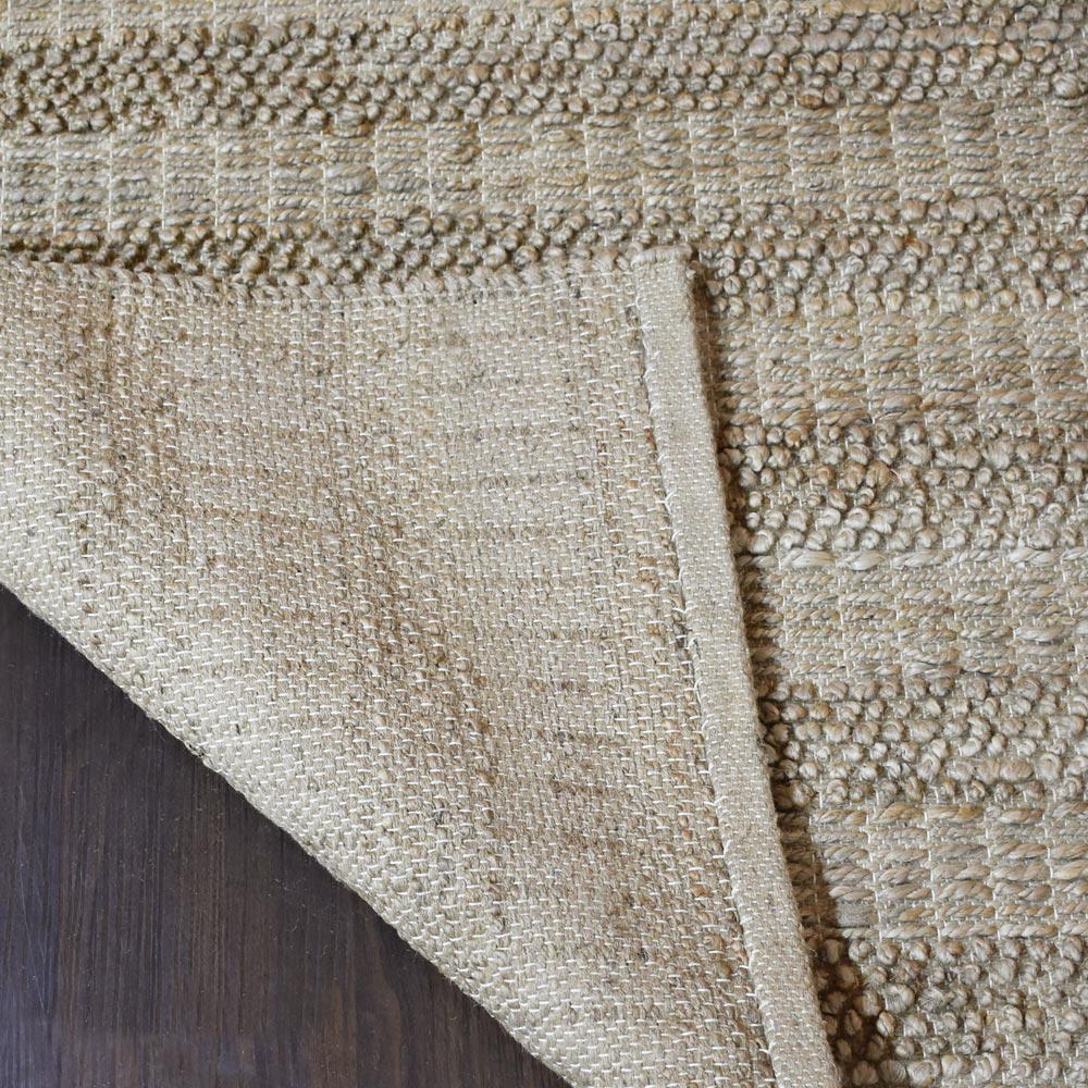 Handmade Jute Braided Rug - Natural Fiber Floor Mat for Living Room, Bedroom & Entryway - Eco-Friendly Home Decor (5x8 Feet, Beige) | Perfect for Boho, Farmhouse & Coastal Style Homes