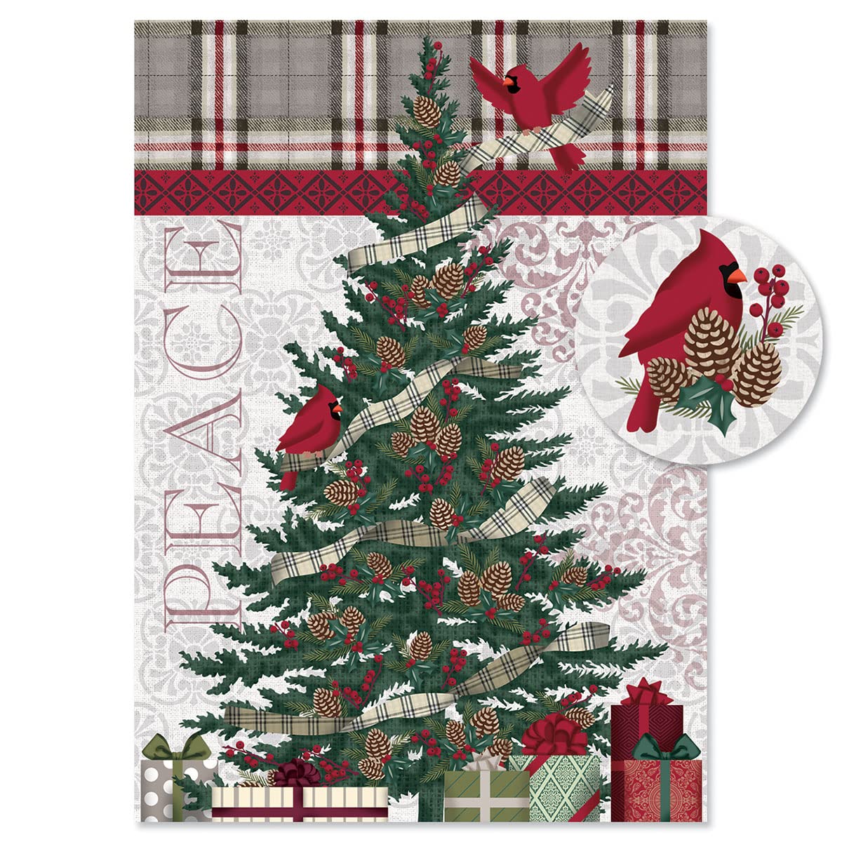Personalized Christmas Cards Set of 24 - Colorful Holiday Greeting Cards with Warm Wishes, White Envelopes & Matching Seals | Perfect for Family, Friends & Office Gift Exchanges