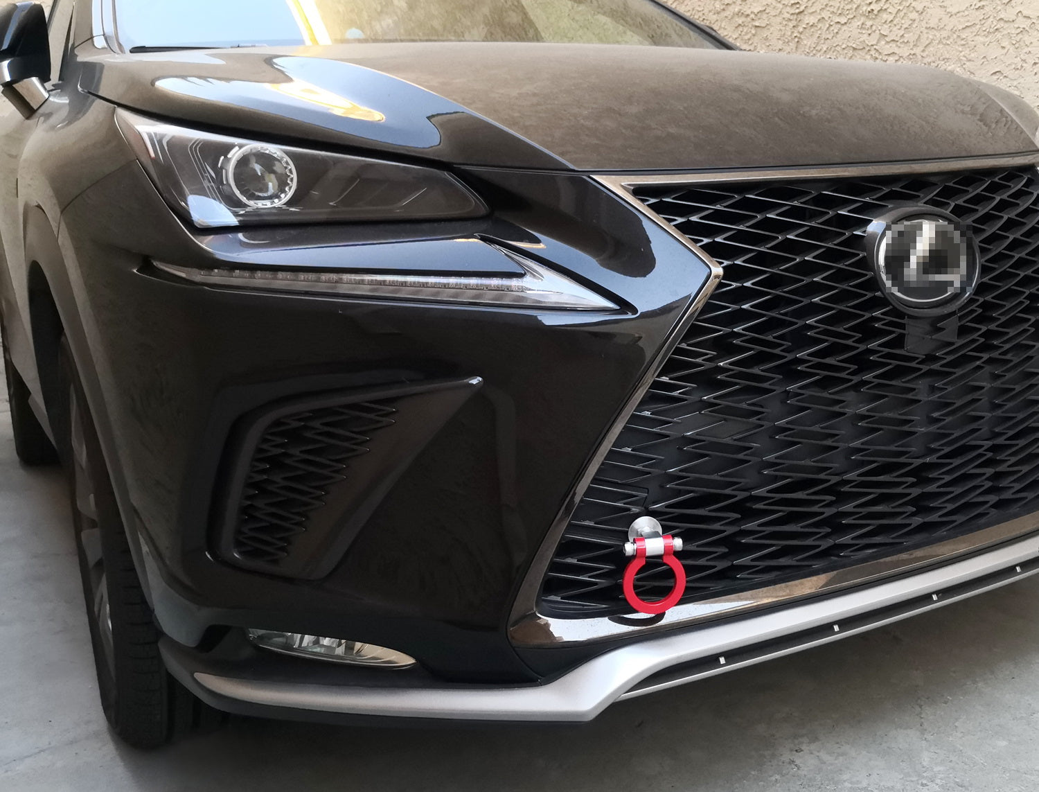 Universal Full Metal Red Track Racing Style Tow Hook Ring Kit - Durable & Stylish for Cars, Trucks & SUVs - Perfect for Racing, Off-Roading & Car Shows