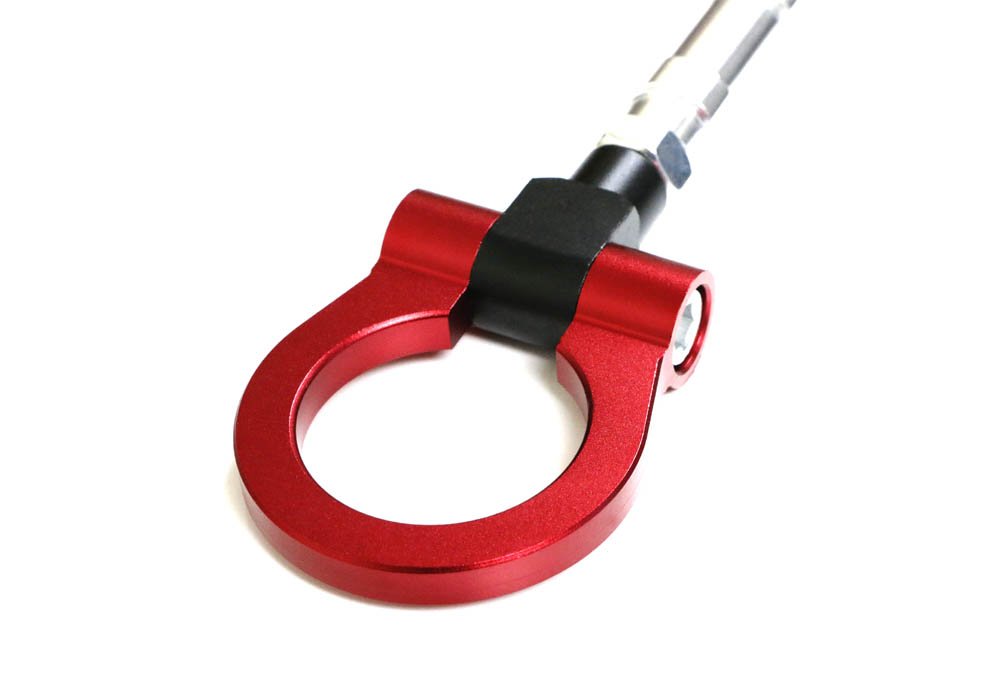 Euro Red Racing Style Tow Hook Ring for Audi A6 S6 A7 S7 (2019+) & VW Jetta Arteon - High Performance Car Accessory for Track Days & Street Style Enhancement