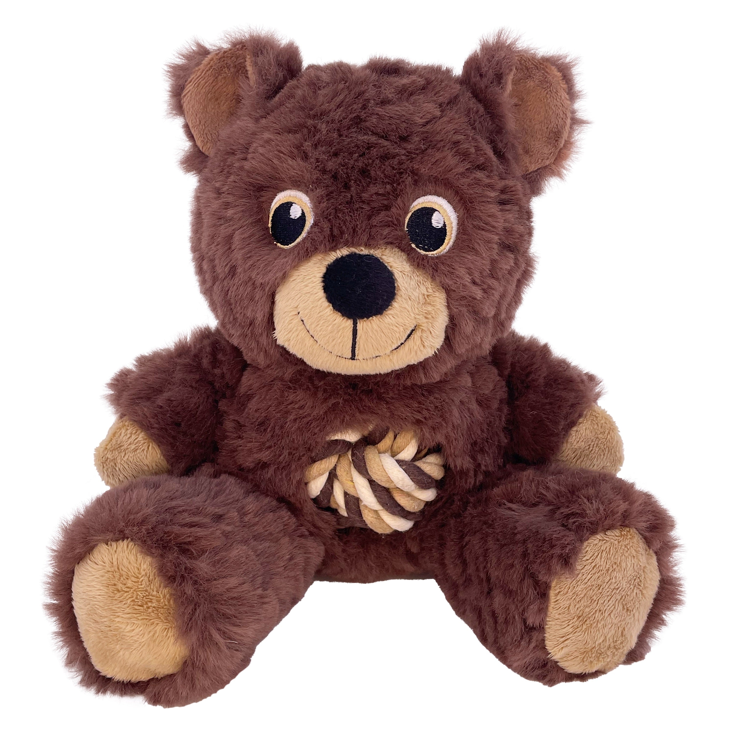 KONG Knots Teddy Medium Dog Toy - Durable Plush Chew Toy for Dogs | Perfect for Playtime, Training & Cuddling