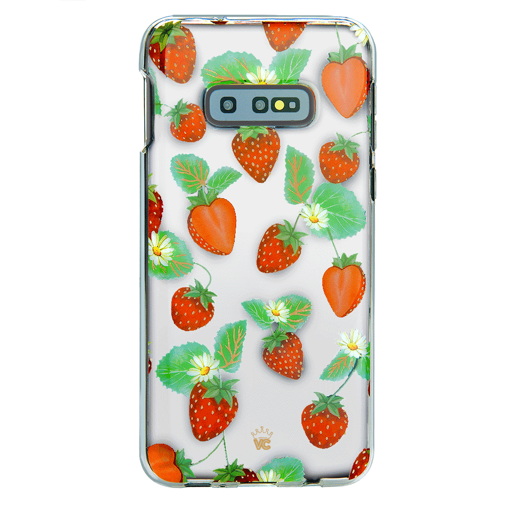 Samsung Galaxy Phone Case with Strawberry Fields Design - Trendy Protective Cover for Everyday Use & Gifting