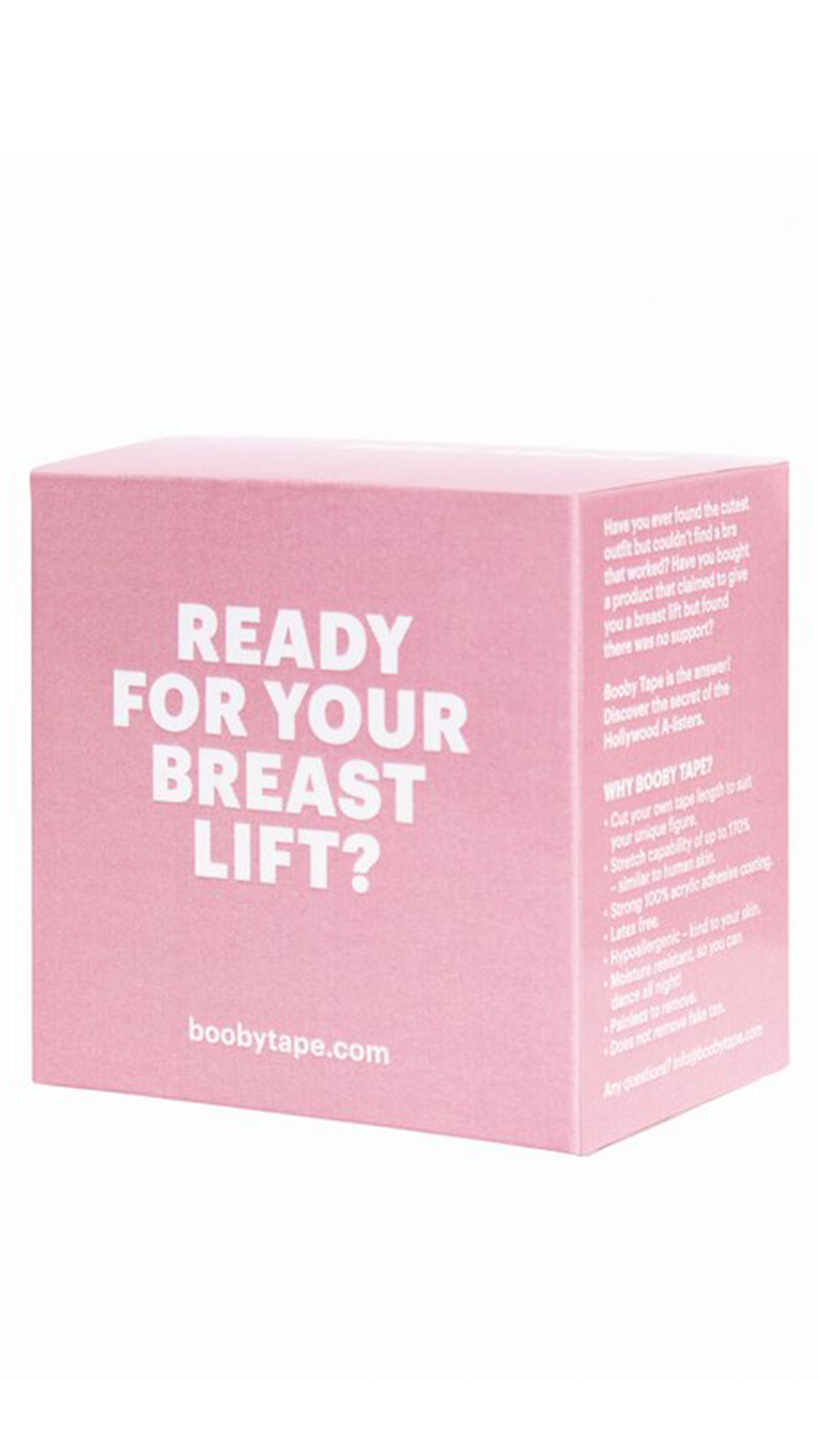 Booby Tape Nude - Invisible Body Tape for Lifting & Support - Perfect for Dresses, Swimwear & Strapless Outfits