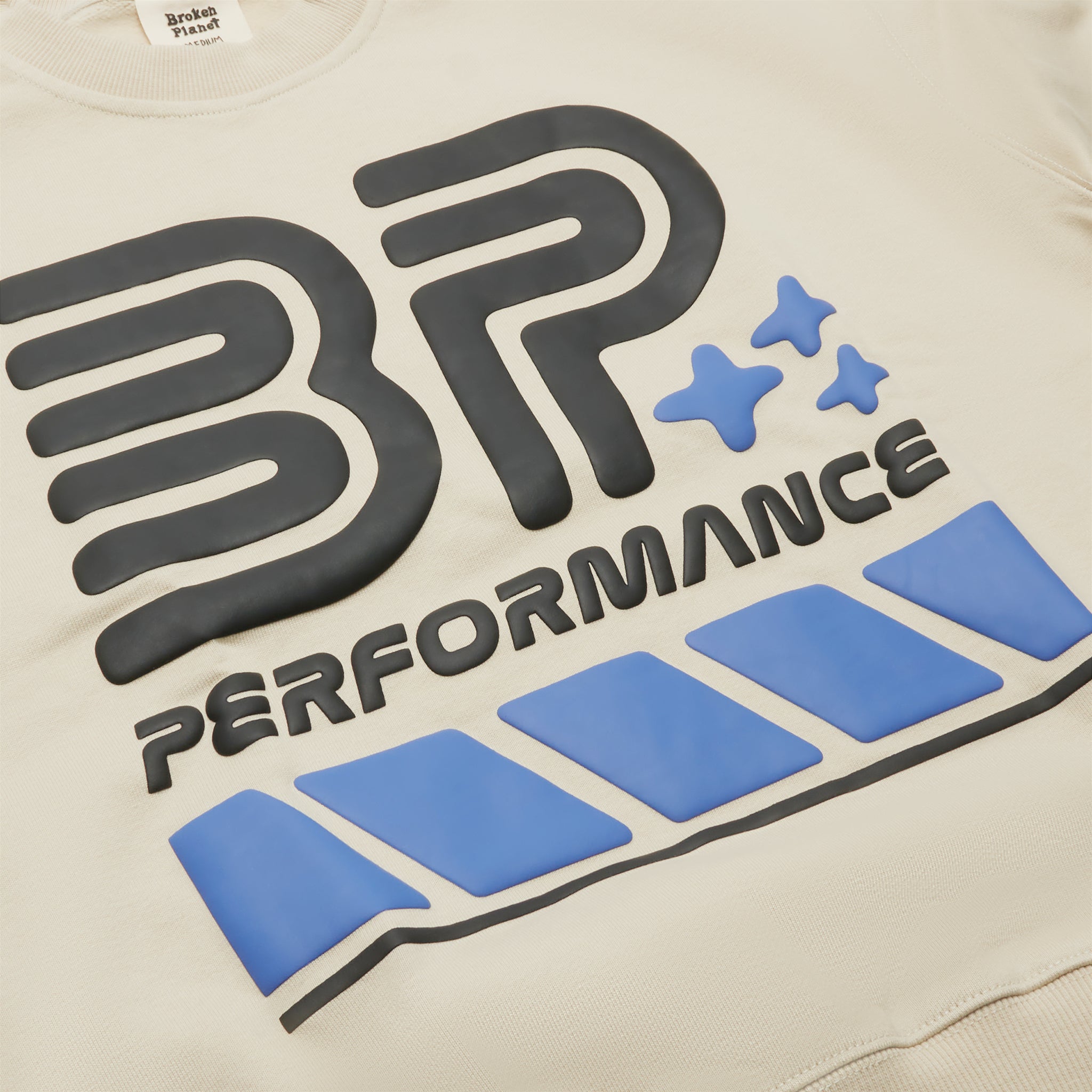 Broken Planet Performance Bone White Crewneck Sweatshirt - Stylish & Comfortable Men's Pullover for Casual Wear, Street Fashion & Gym