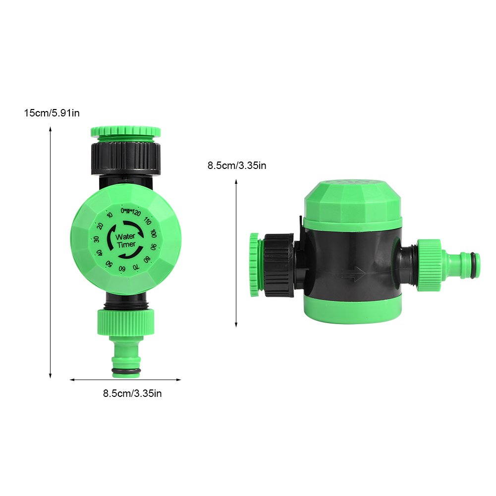 Automatic Garden Hose Water Timer - 120 Minute Outdoor Irrigation Controller with Shut Off | Plastic & Durable for Lawns, Plants & Flower Beds | Perfect for Sprinklers, Drip Systems & Water Conservation