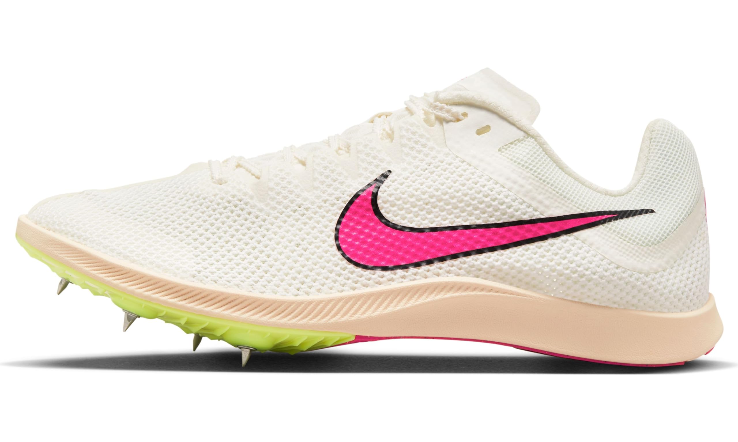 Nike Rival Distance Running Shoes (DC8725-101) - Sail/Light Lemon Twist/Guava Ice/Fierce Pink - Men's Size 9 | Lightweight Cushioned Sneakers for Marathon Training & Road Running