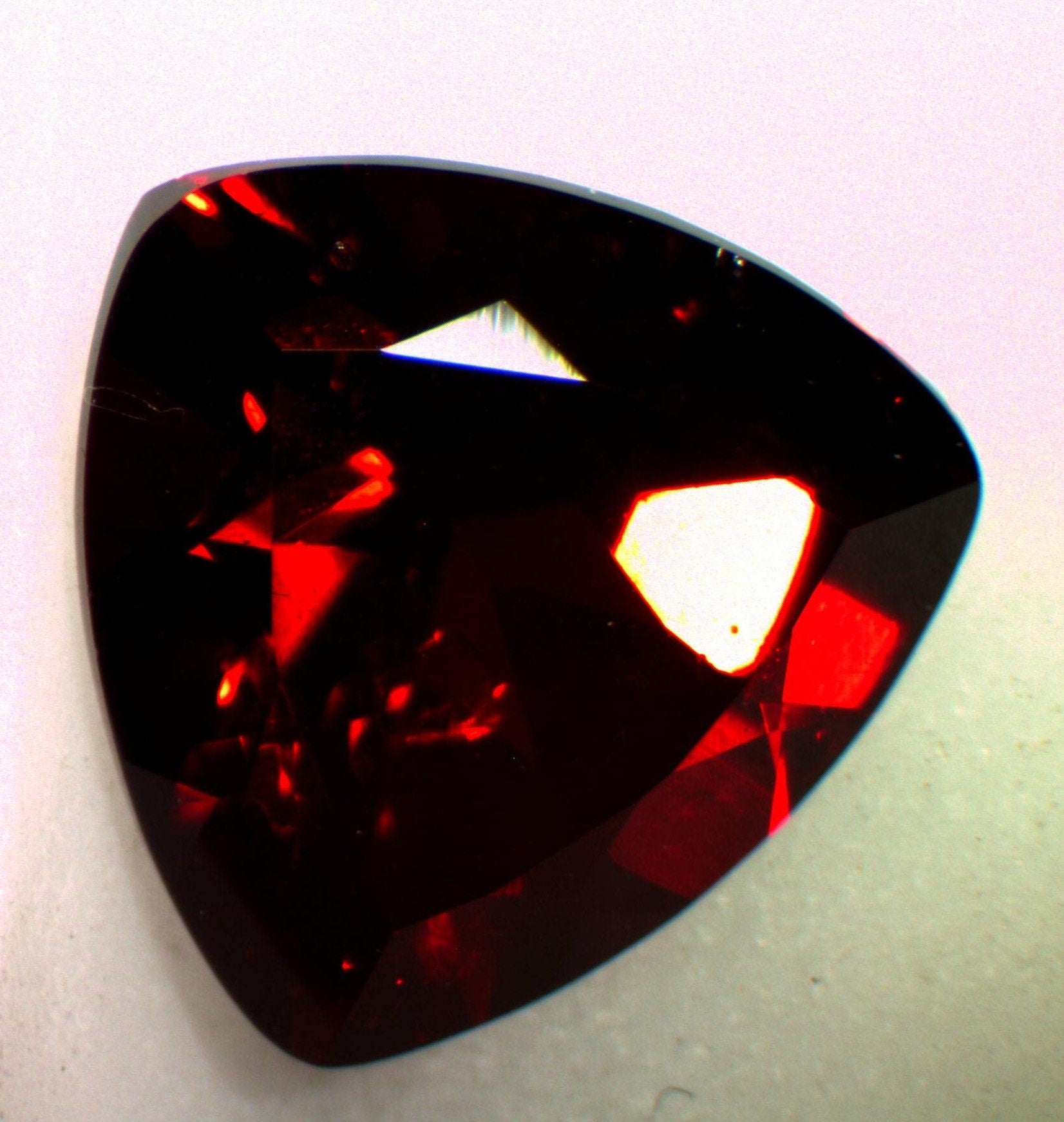 Wholesale Natural Genuine African Garnet Loose Stones - 4mm to 8mm Trillion Cut, VVS Eye Clean - January Birthstone for Jewelry Making, Engagement Rings & Healing Crystals