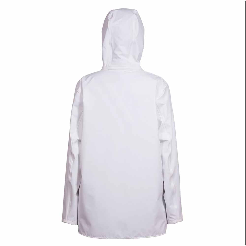 Grundens Petrus 88 White Hooded Women's Fishing Jacket - Waterproof Windproof Raincoat for Outdoor Fishing, Boating & Hiking