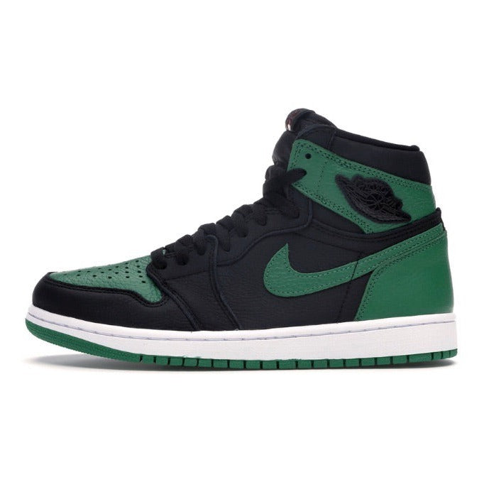 Air Jordan 1 Retro High OG Pine Green Black Sneakers - Men's Basketball Shoes for Streetwear & Casual Style