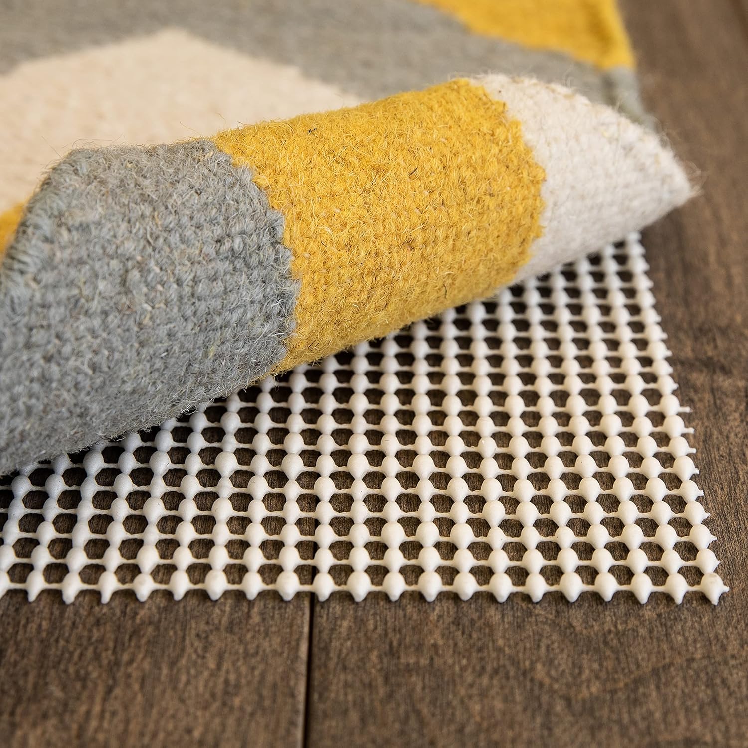 Slip-Stop Ultra Grip Non-Slip Rug Pad for Hardwood Floors - 12x15 ft Low Profile Area Rug & Runner Rug Underlay - Perfect for Living Room, Bedroom & High Traffic Areas