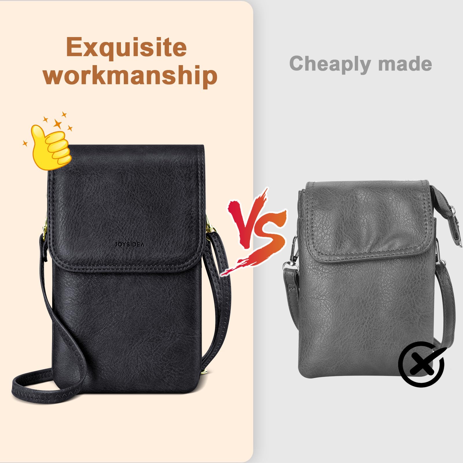 Women's Small Crossbody Cell Phone Purse - Stylish Shoulder Bag with Wallet Pouch for iPhone & Android - Perfect for Travel, Shopping & Everyday Use