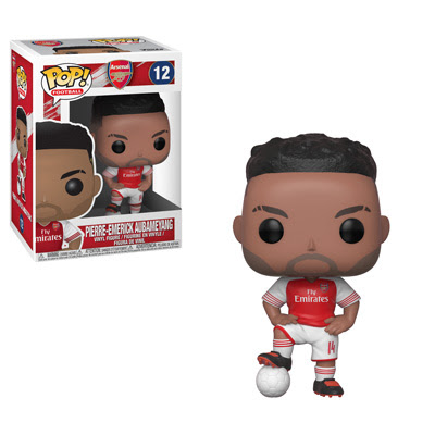 Funko Pop! Vinyl Figure - ARSENAL: Pierre Emerick Aubameyang #12 - Official Soccer Collectible for Fans & Gift for Football Lovers - Perfect for Display, Office Decor, and Sports Memorabilia Collection