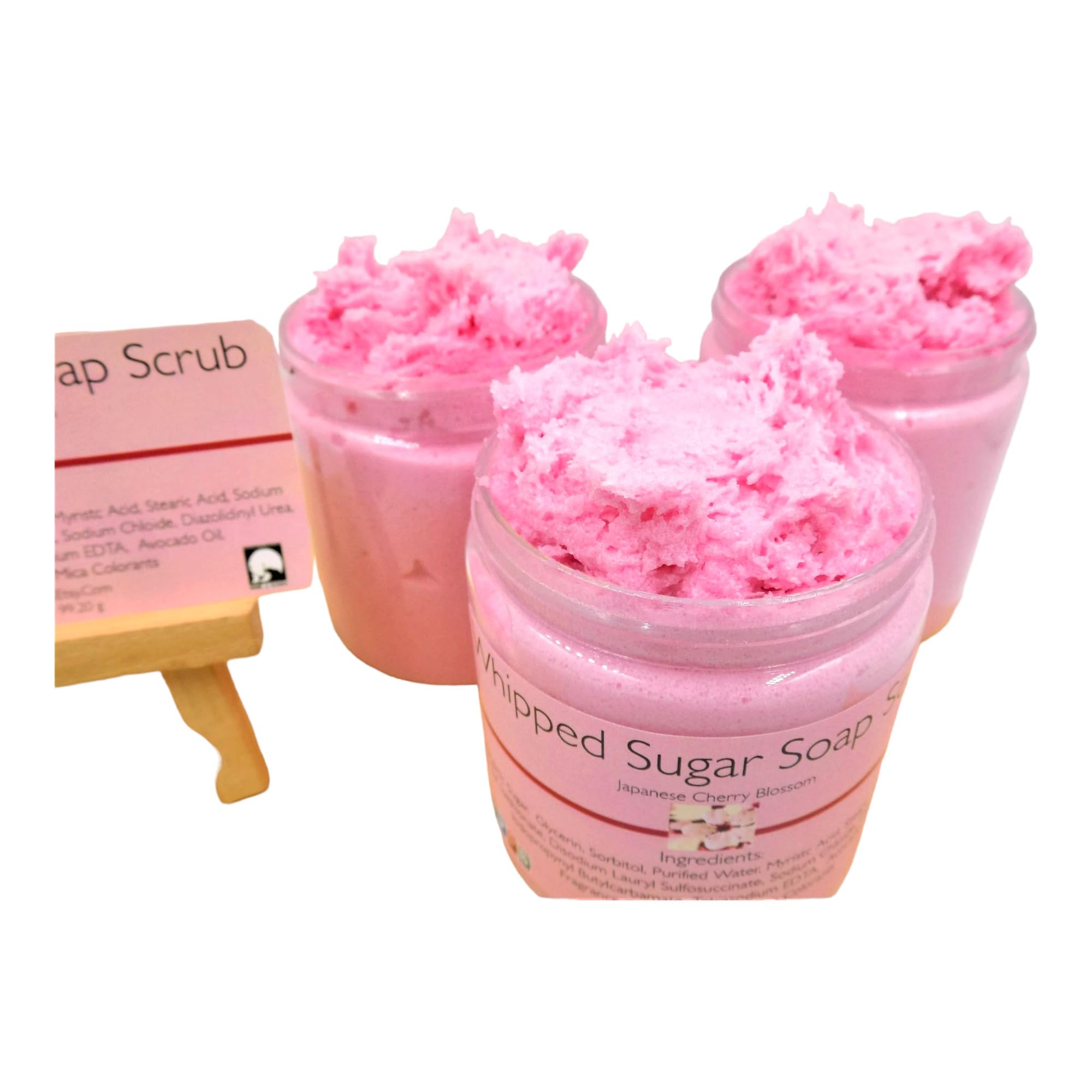Whipped Sugar Soap - Exfoliating Body Scrub with Fruit Loops Scent for Soft Skin | Natural Bath & Body Care | Perfect for Shower, Spa & Gift Giving