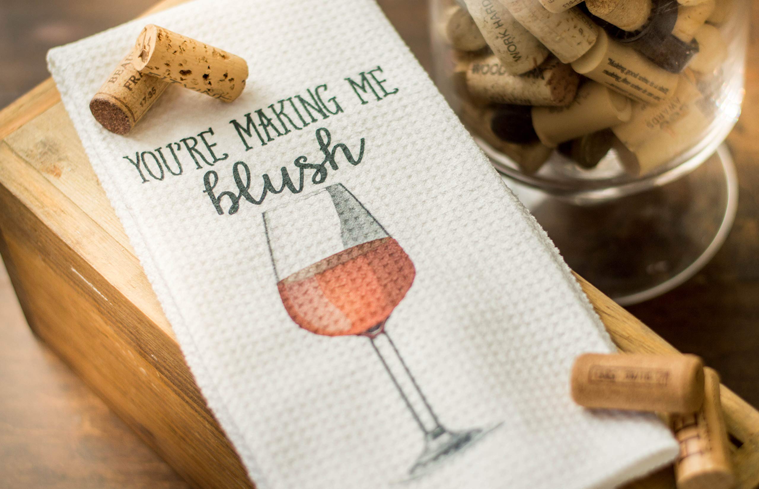 Funny Wine Lovers Tea Towels - Absorbent Kitchen Towels for Housewarming Gifts & Home Decor | Perfect for Wine Parties, Kitchen Decor & Hostess Gifts