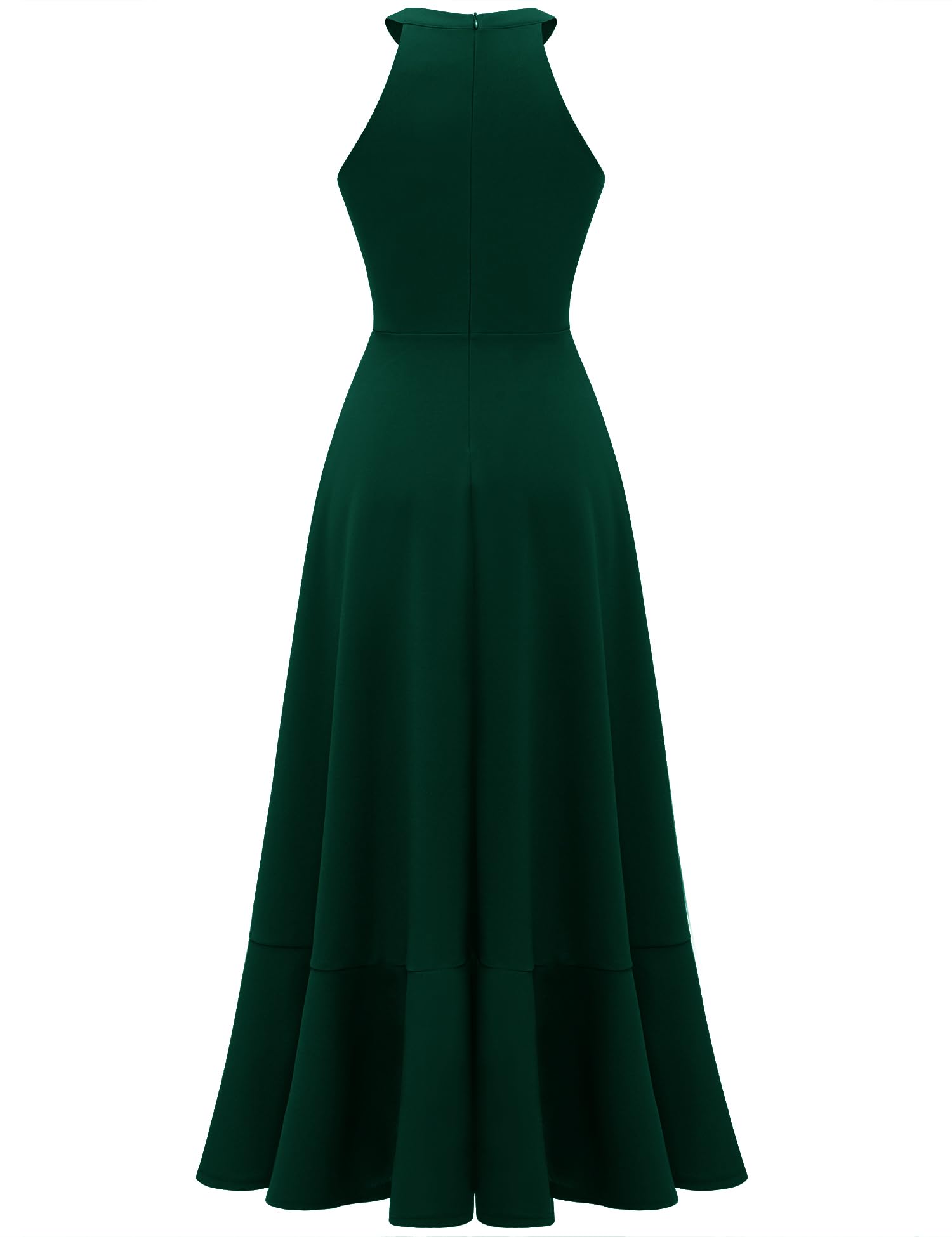Dressystar Women's Elegant Halter Neck Split Hem Long Prom Dress - Formal Cocktail Party, Wedding Guest, Evening Gala & Special Occasion Maxi Dress