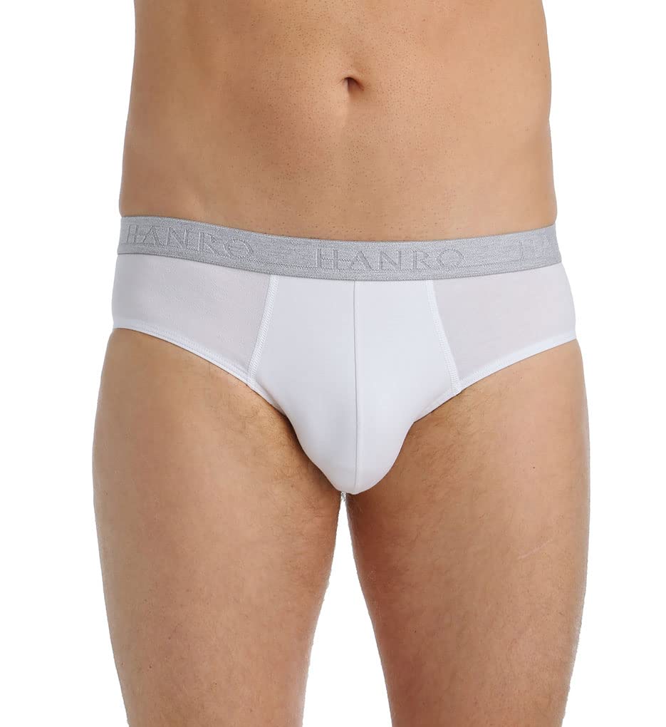 Hanro Men's Cotton Underwear 2-Pack - Soft Breathable Briefs for Everyday Comfort | Workout, Lounge & Travel Essentials