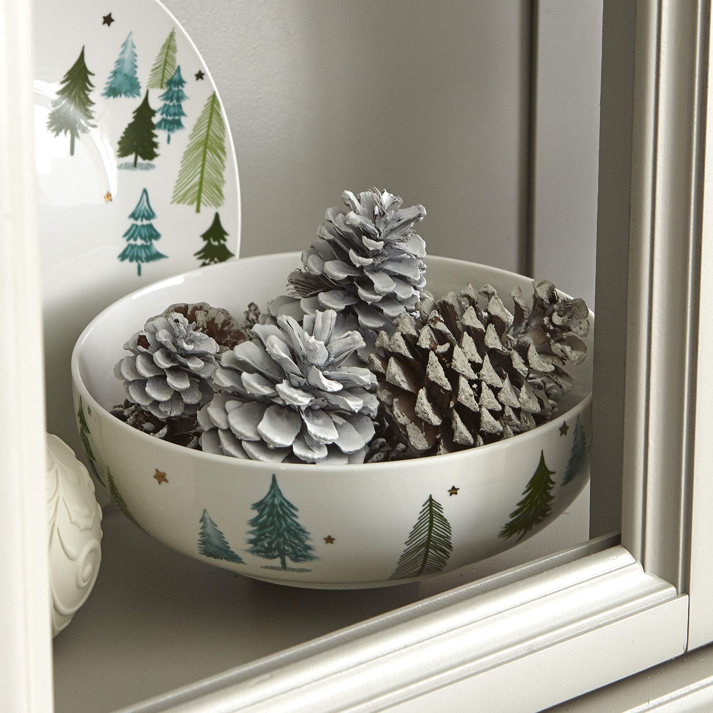 Lenox 893566 Balsam Lane 2-Piece Serving Set - Elegant Porcelain Appetizer Plates for Holiday Entertaining & Dinner Parties