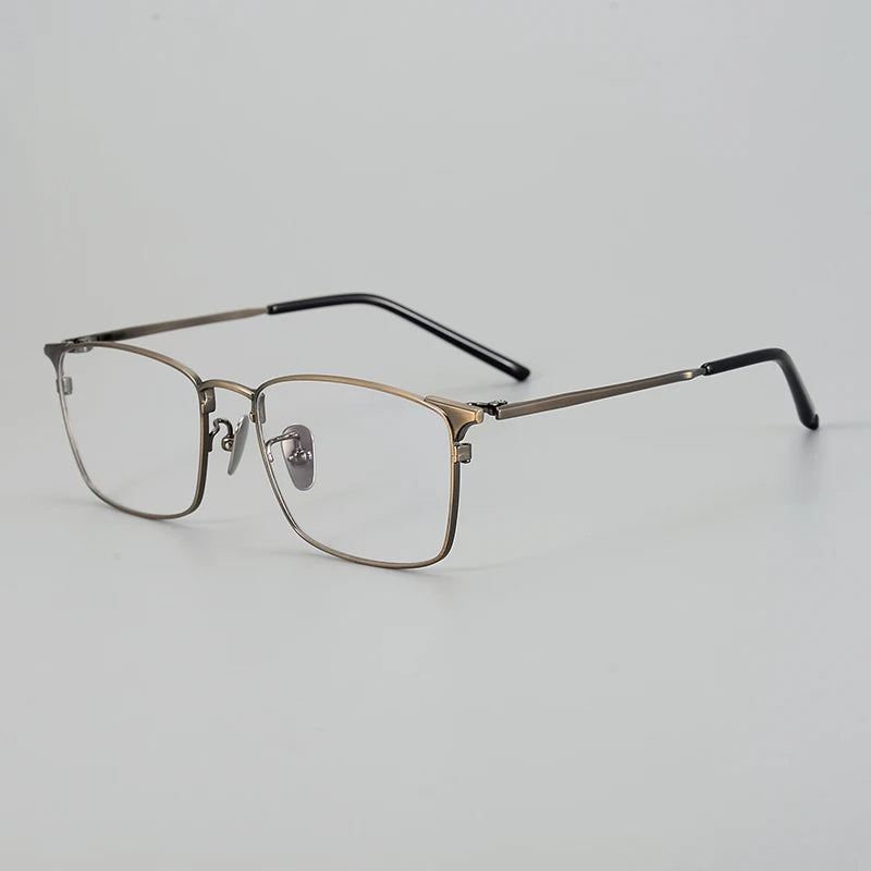 Aimee Unisex Full Rim Square Titanium Eyeglasses 942961 - Lightweight Durable Frame for Men & Women - Perfect for Reading, Work, and Everyday Fashion