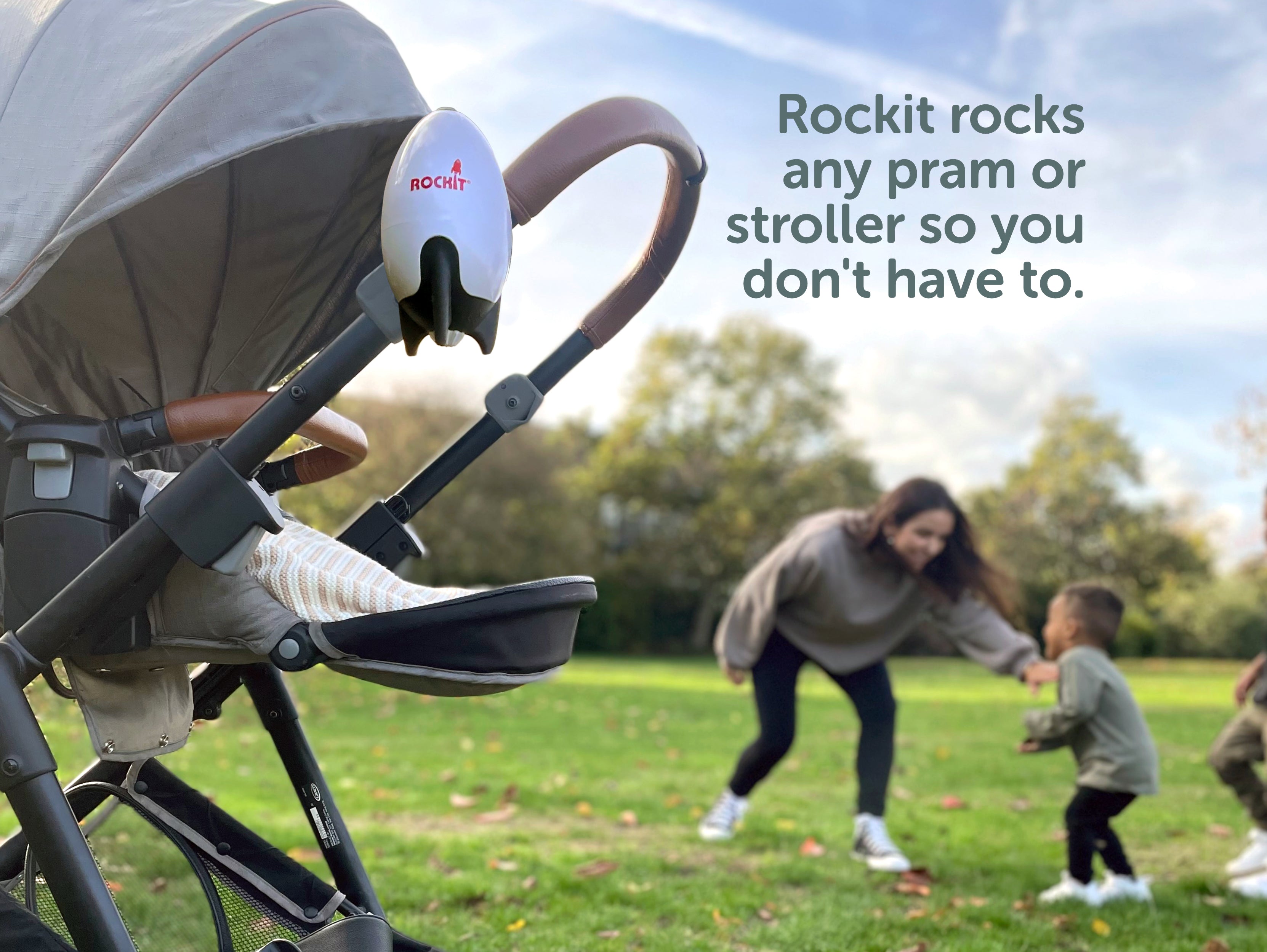 Rockit Portable Baby Rocker - USB Rechargeable 2.0 Baby Swing with Soothing Vibrations | Perfect for Nursery, Travel & Bedtime Comfort