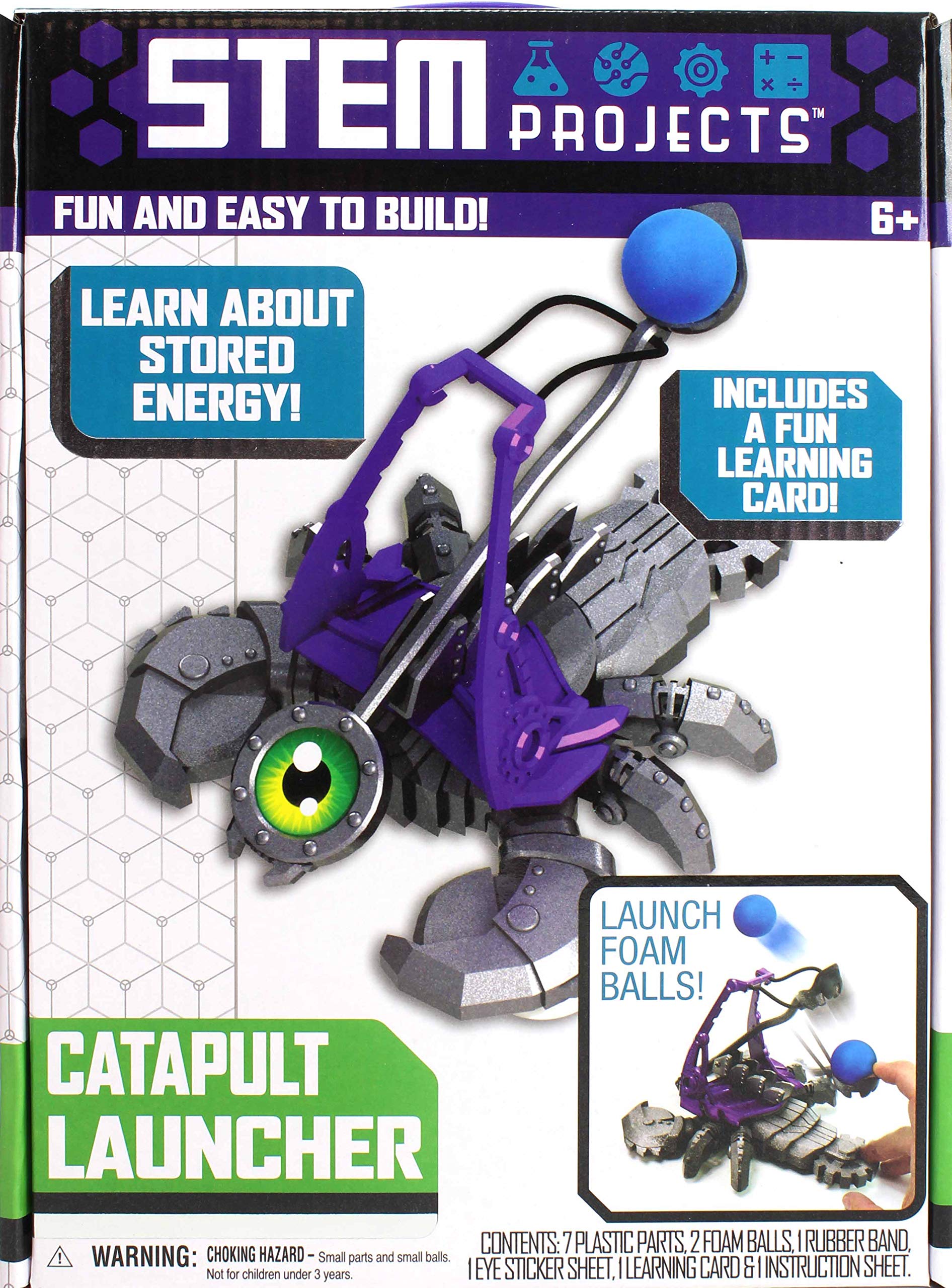 STEM Catapult Launcher Kit for Kids - Science & Engineering Building Toy - Fun Educational STEM Projects for Classroom, Birthday Gifts & Outdoor Play
