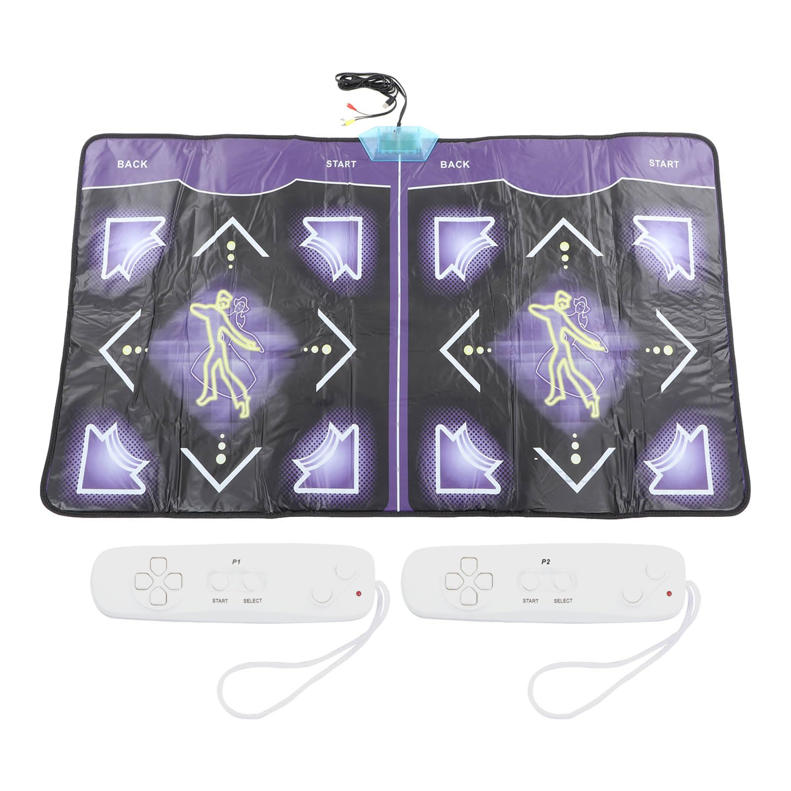 Cryfokt Electronic Dance Mat - Interactive Musical Step Pad for Kids & Adults, HD Output Dual Player Dance Game for PC & TV - Fun Exercise & Birthday Gift for Family Game Nights & Party Entertainment