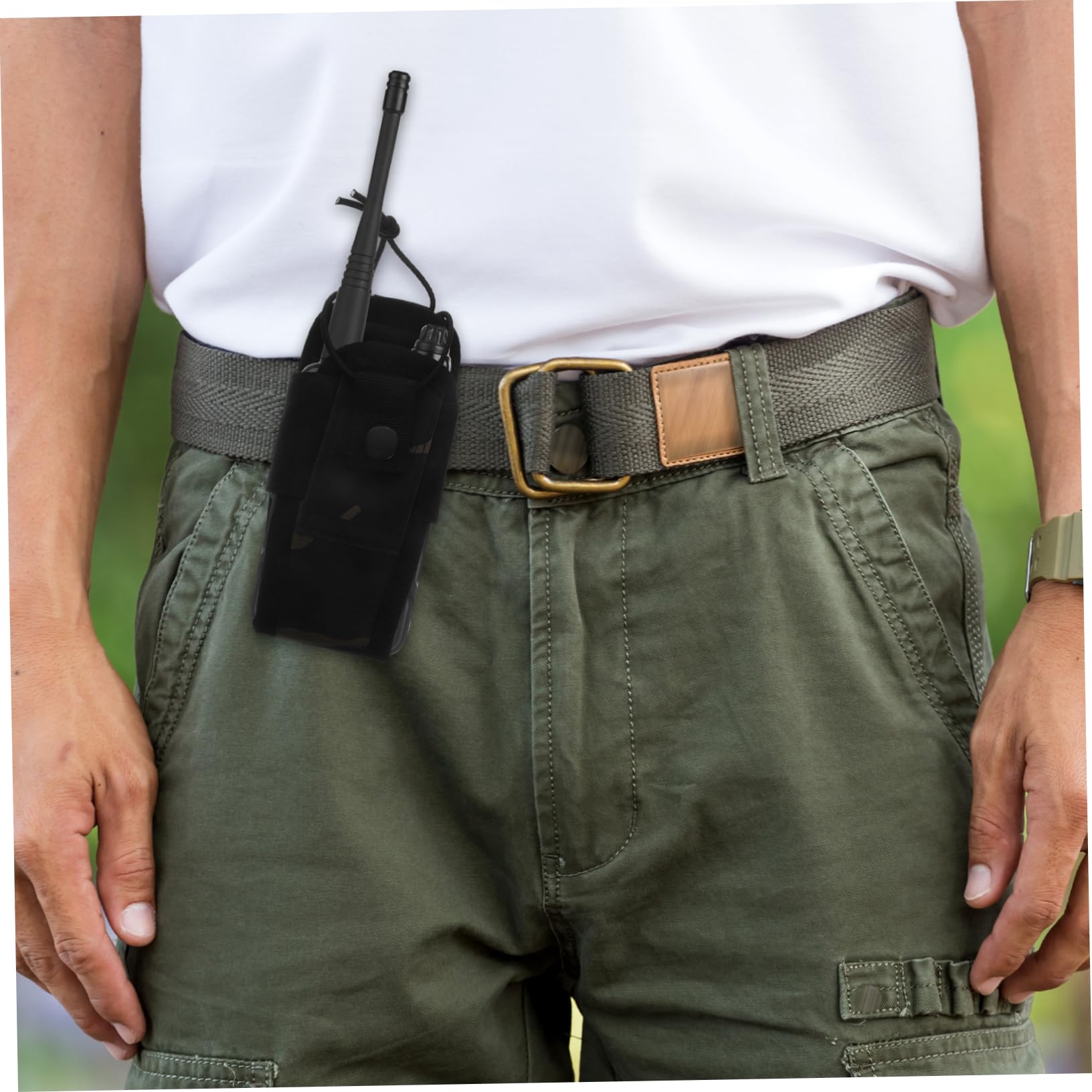 PHENOFICE Multi-Function Waist Bag for Camping - Waterproof Cell Phone Holder & Radio Pouch - Perfect for Hiking, Outdoor Adventures & Travel Accessories