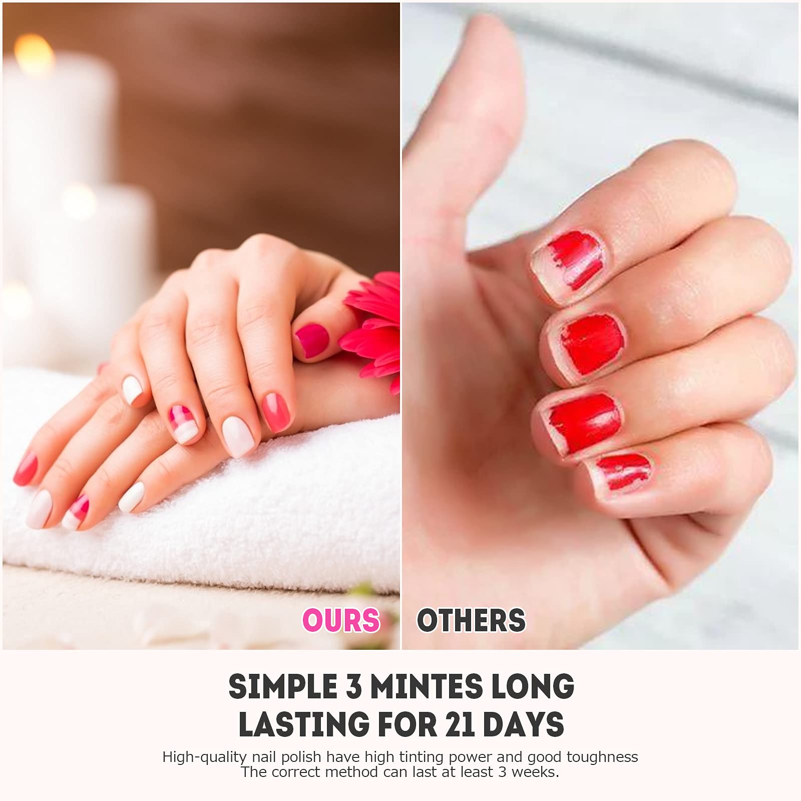 36 Colors UV LED Gel Nail Polish Set - Professional Nail Art Kit with Brush for Home Manicure | Long Lasting Soak Off Gel Polish for Beginners | Perfect for DIY Nail Designs, Salon Quality Results at Home