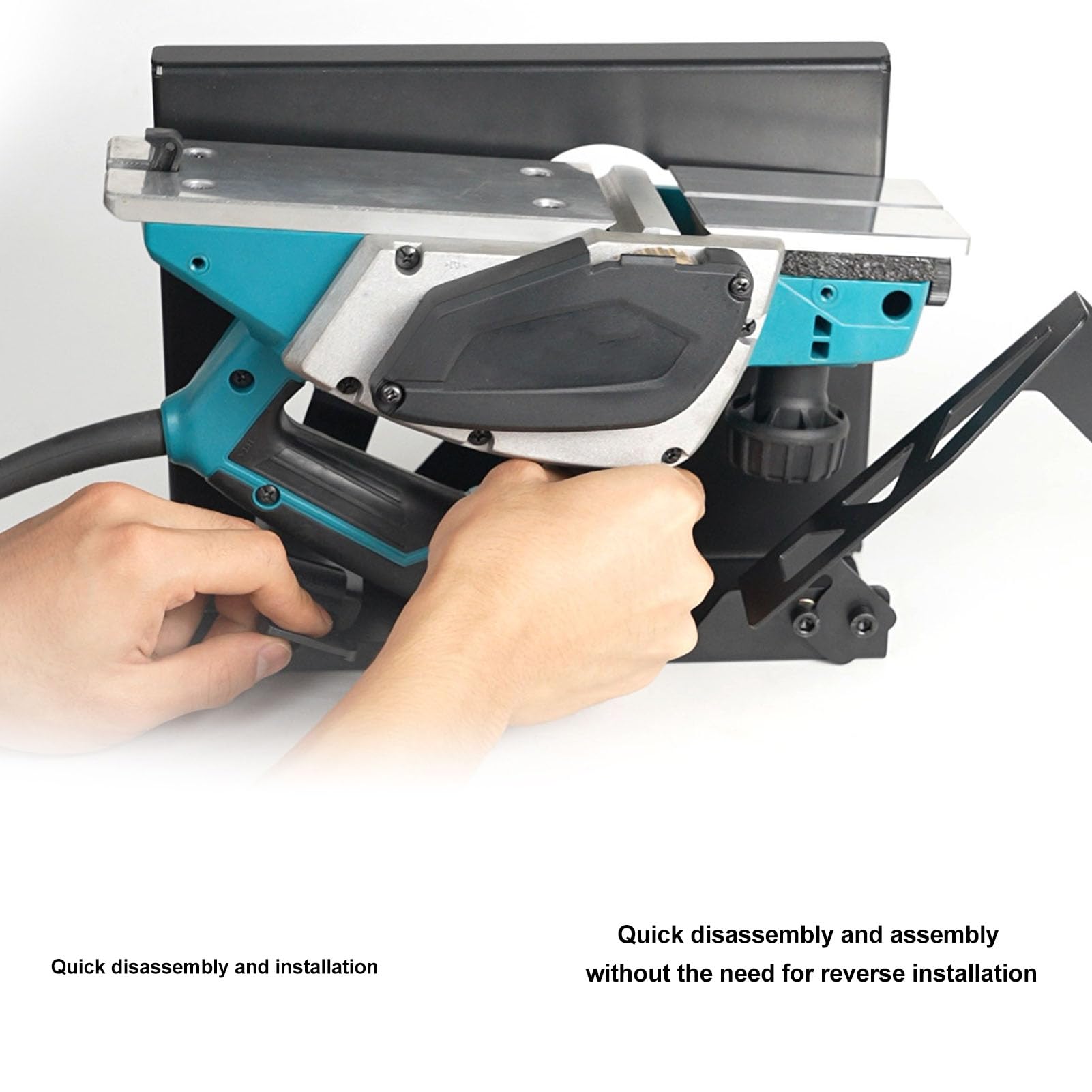 Hilitand 82mm Alloy Steel Planer Stand - Adjustable Angle & Depth, Portable & Stable Flip Stand for Benchtop Planers - Perfect for Woodworking, DIY Projects & Professional Use