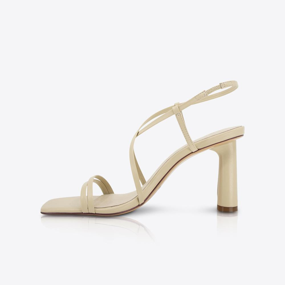 Neo Nova Women's Heel Shoes - Comfortable Parchment Color High Heels for Party, Wedding & Office Wear