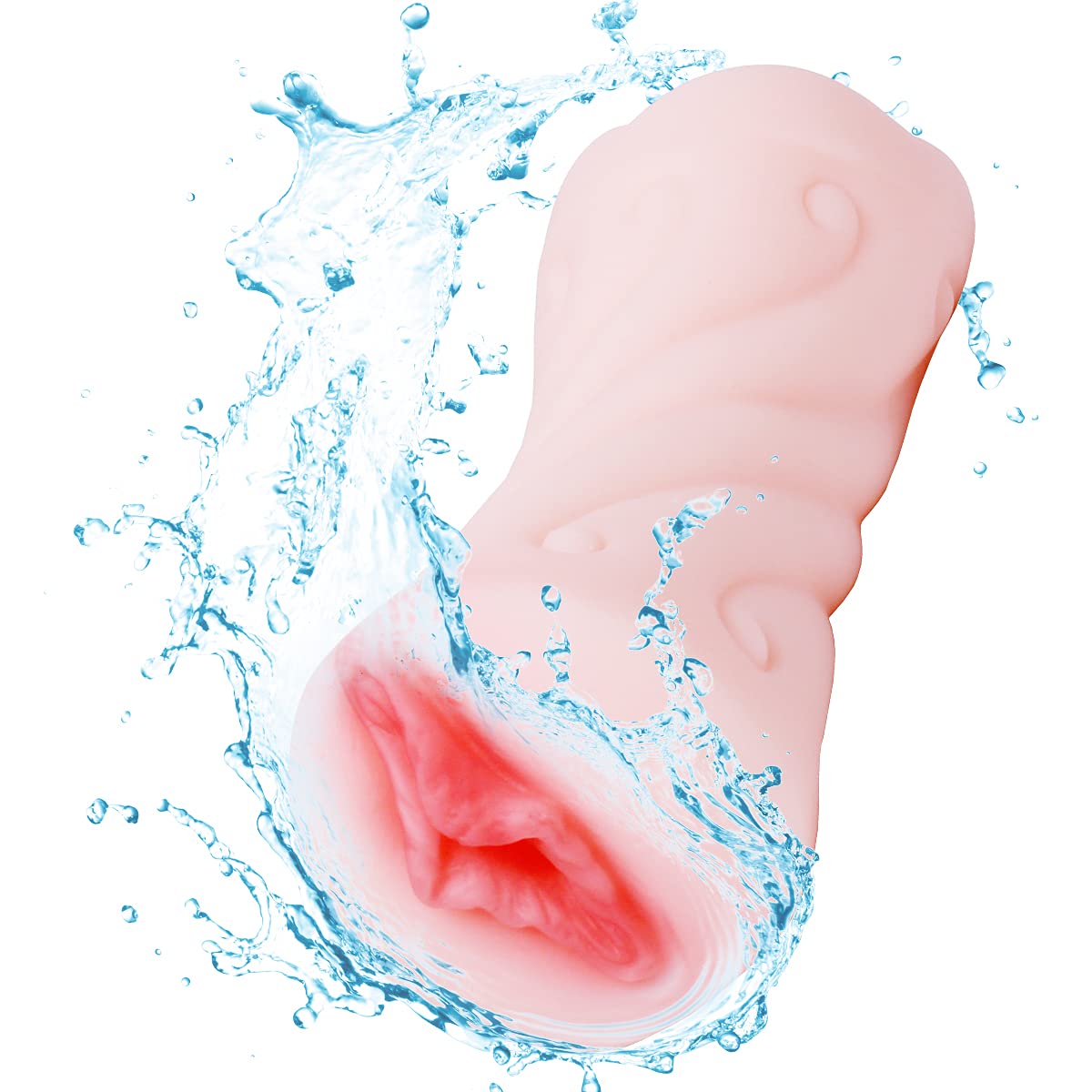 2 in 1 Realistic Male Masturbator - Lifelike Pocket Pussy with Tight Vagina Opening & Deep Muscle Texture - Portable Sex Toy for Men - Perfect for Travel, Solo Play & Discreet Pleasure