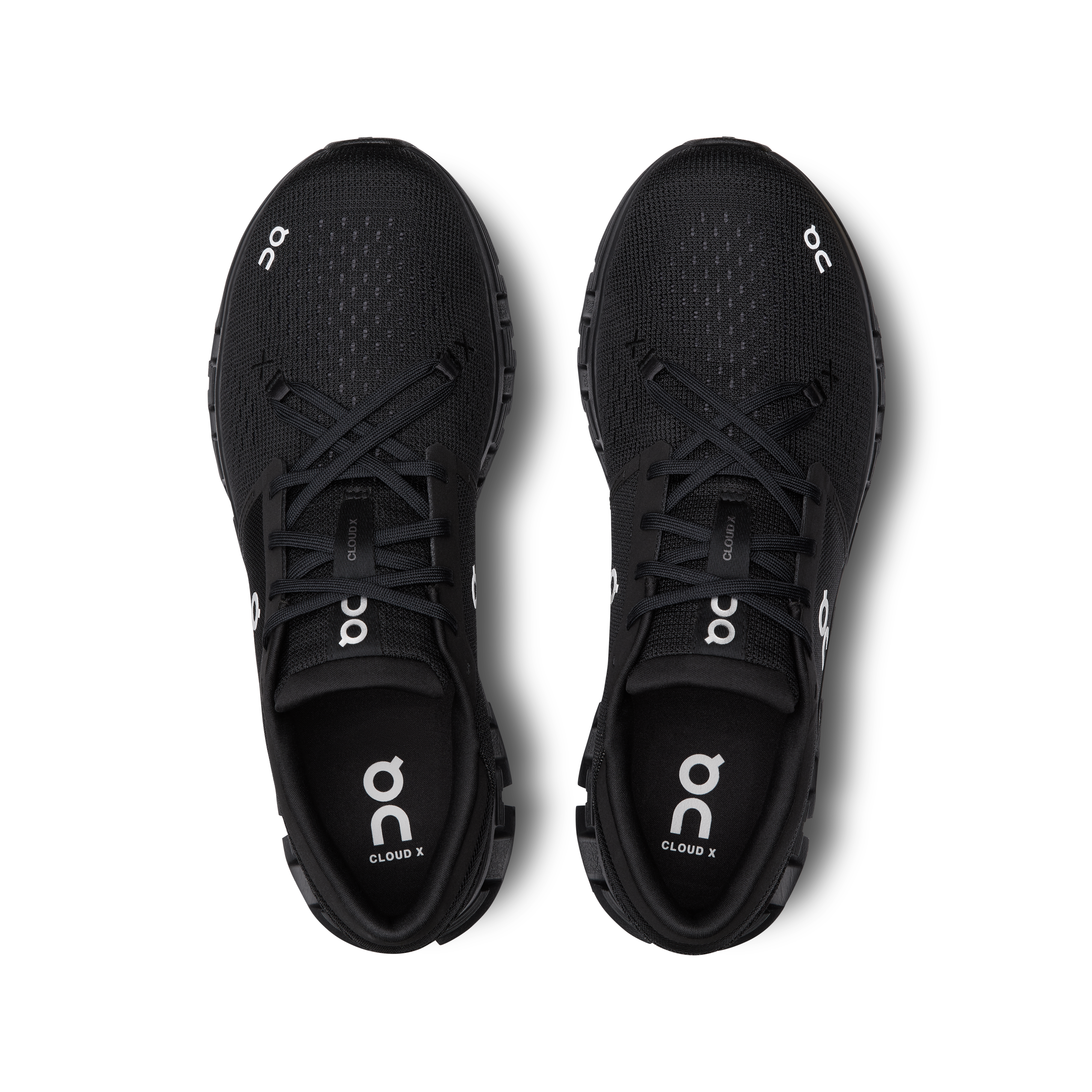 On Running Men's Cloud X 4 Running Shoes - Lightweight & Breathable Black/Eclipse for Jogging, Gym Workouts & Daily Wear