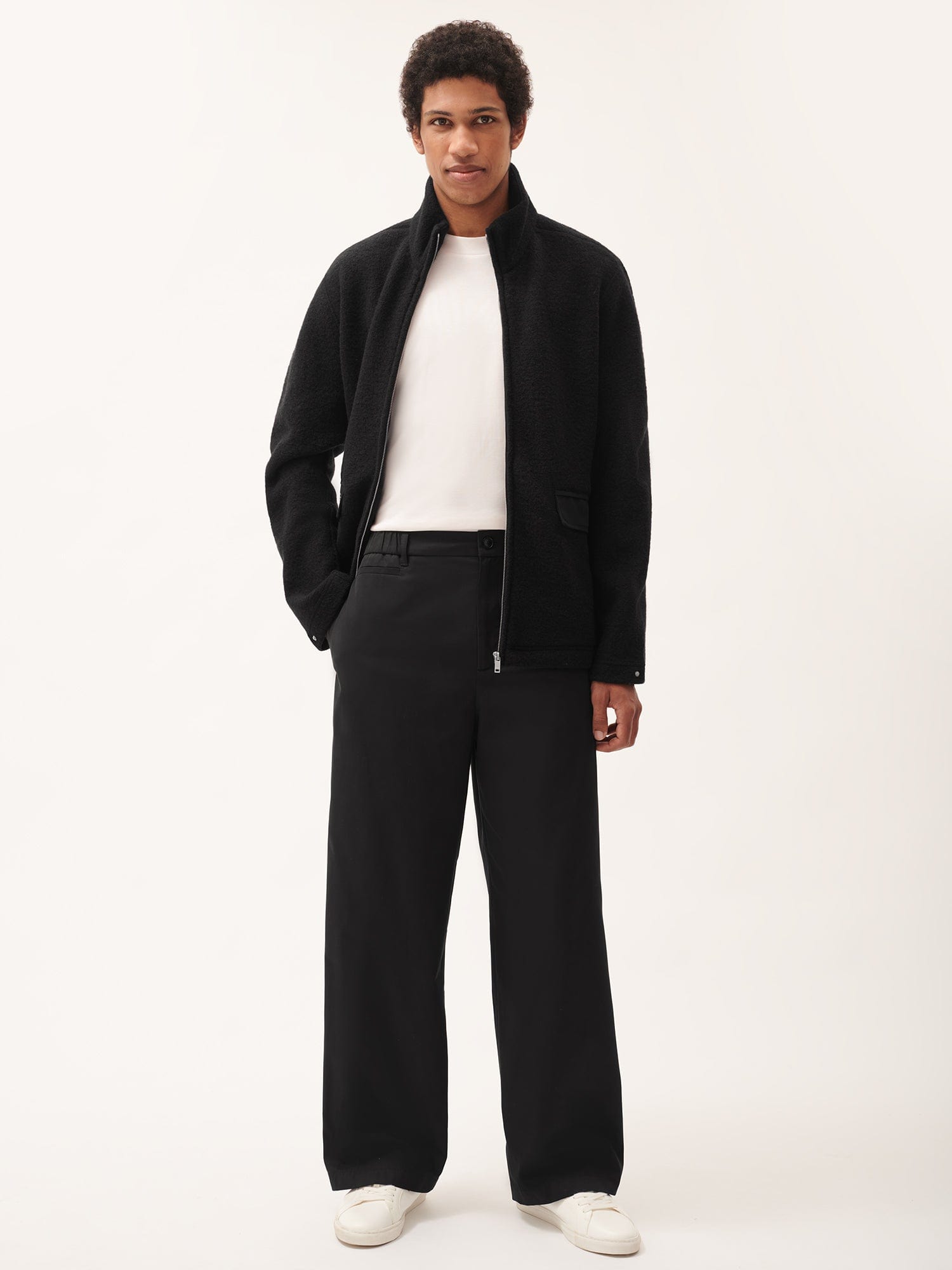 Men's DNA Straight Leg Trousers - Slim Fit Stretch Black Dress Pants for Business Casual & Office Wear | Comfortable Work Pants for Men