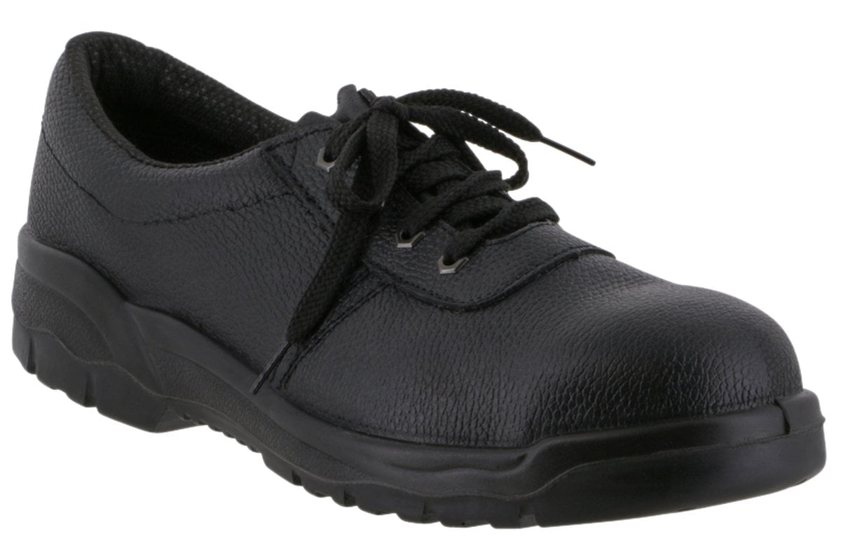 Portwest Steelite Protector Safety Shoes - Black Steel Toe Work Boots for Men & Women - Slip Resistant, Waterproof Industrial Footwear for Construction, Warehouse & Outdoor Work