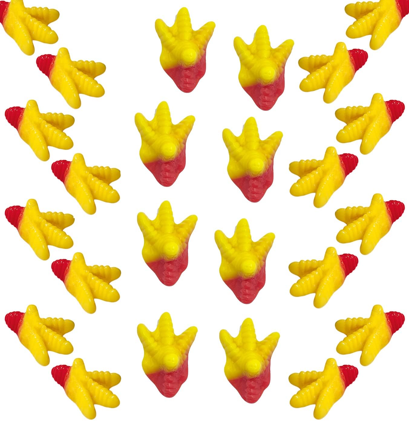 Delicious Peach Flavored Chicken Feet Gummy Candy - Fruidles Half-Pound Bag | Fun Halloween Treats, Party Favors & Unique Candy Gifts for Kids & Adults