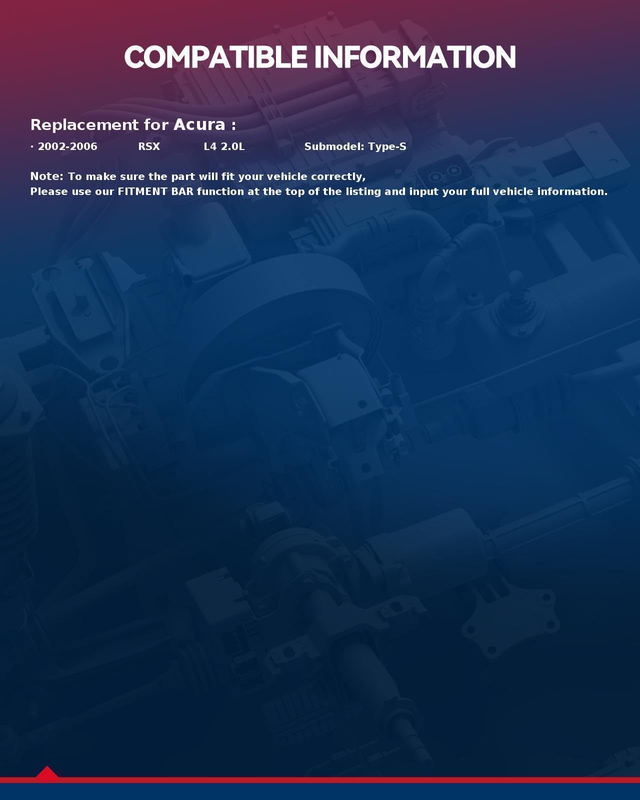 KAX Starter Replacement for 2002-2006 Acura RSX 2.0L - 12V 1.2KW 9 Teeth Clockwise Starter Motor - Compatible with 17886 - Perfect for Engine Repair & Auto Maintenance