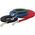 15 Ft Red Cotton Web Training Lead for Dogs - Durable & Lightweight Leash for Walking, Running, and Obedience Training