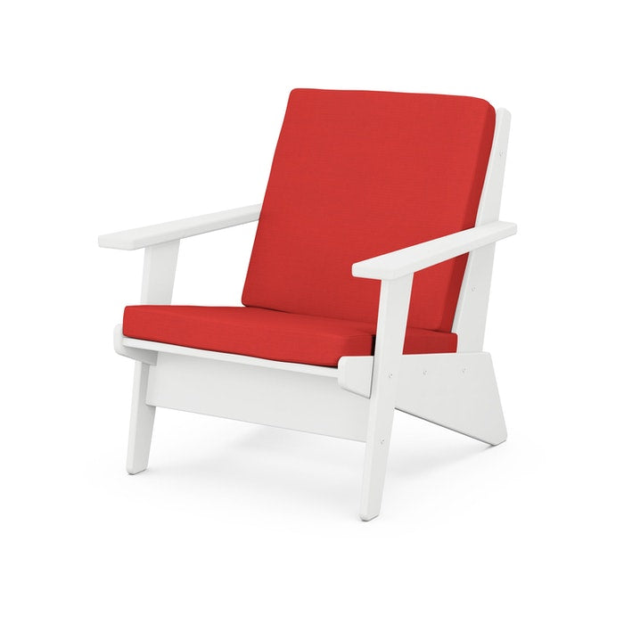 POLYWOOD Riviera Modern Outdoor Lounge Chair - Durable & Weather-Resistant Patio Furniture for Poolside, Garden, and Backyard Relaxation