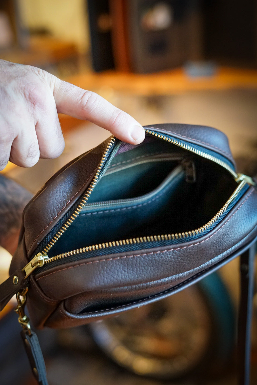 Rock River Cappuccino Rectangle Crossbody Bag - Stylish & Functional for Work, Travel & Everyday Use