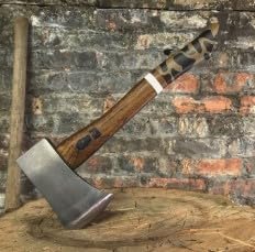 Hunter Hatchet Axe - Hand Forged in USA - Premium Handcrafted Gift with Personalized 2 Letter Engraving - Perfect for Camping, Wood Splitting & Outdoor Adventures