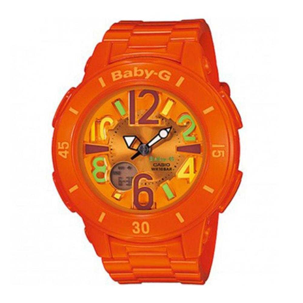 CASIO BABY-G BGA-171 4B2DR Neon Illuminator Digital Quartz Orange Resin Women's Watch - Sporty & Stylish for Outdoor Activities, Running, and Fitness