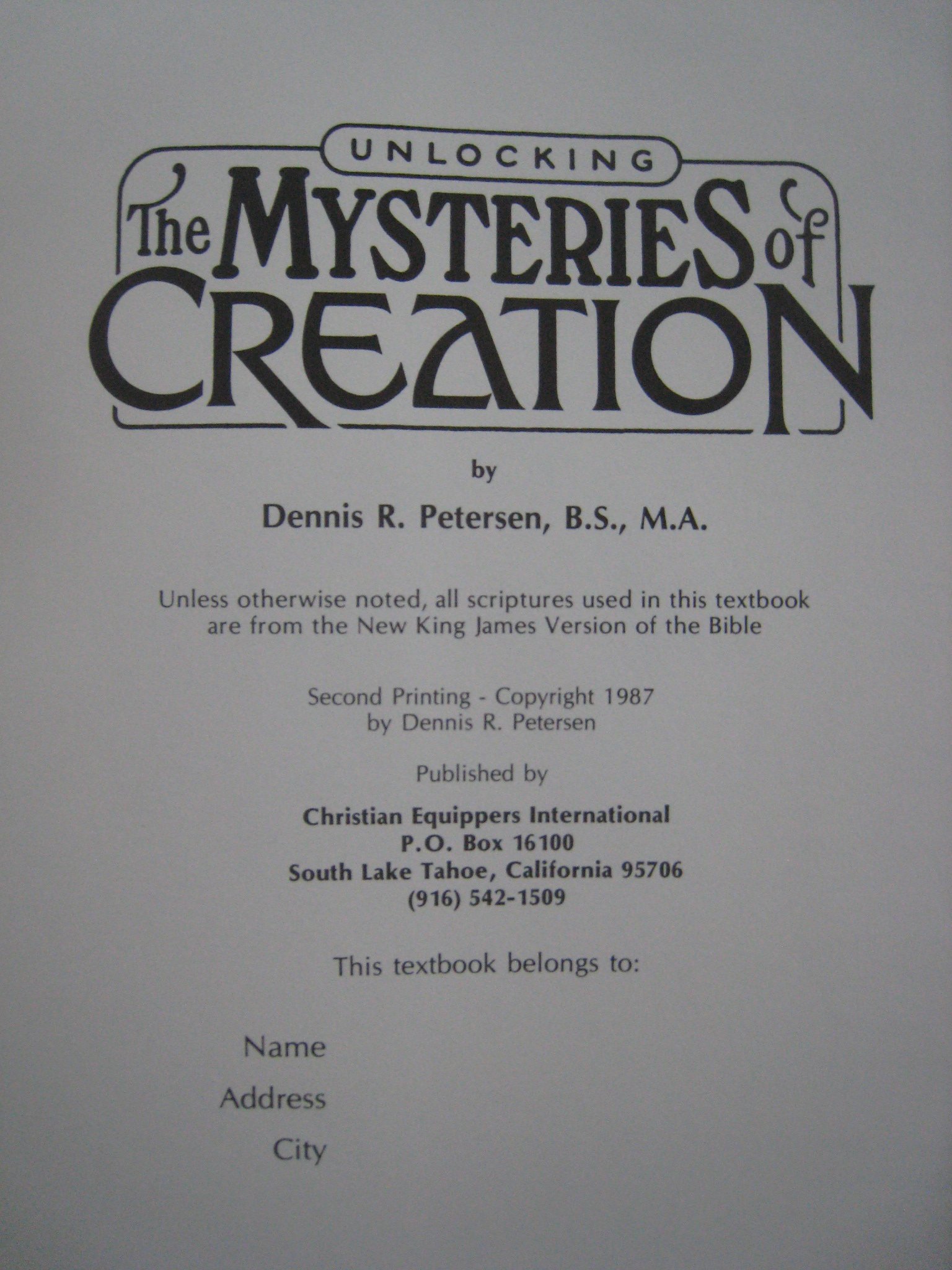 Unlocking the Mysteries of Creation Volume 1 - Christian Creation Science Book for Bible Study & Homeschooling | Explore Genesis & Faith-Based Learning