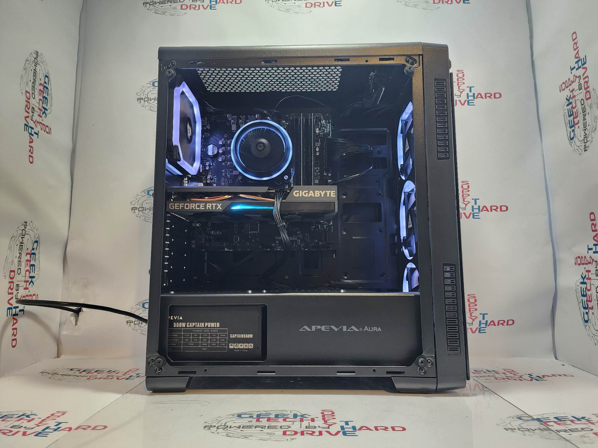 Custom Gaming PC Desktop Computer - Intel Core i5, NVIDIA GeForce RTX 4060 Ti, 1TB SSD, 16GB DDR5 RAM, WiFi, Aura RGB, Black B760 - Perfect for 4K Gaming, Streaming & VR Experiences