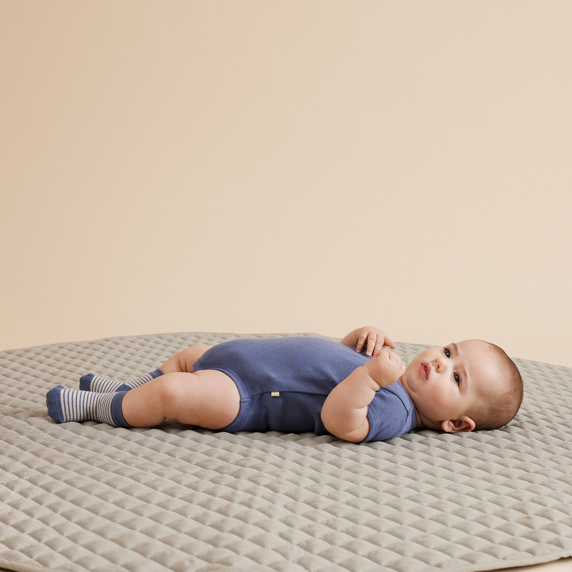 Organic Pointelle Singlet Bodysuit for Babies - Soft Cotton Onesie with Snap Closure - Perfect for Newborns, Infants & Toddlers - Ideal for Playtime, Sleepwear and Everyday Outfits