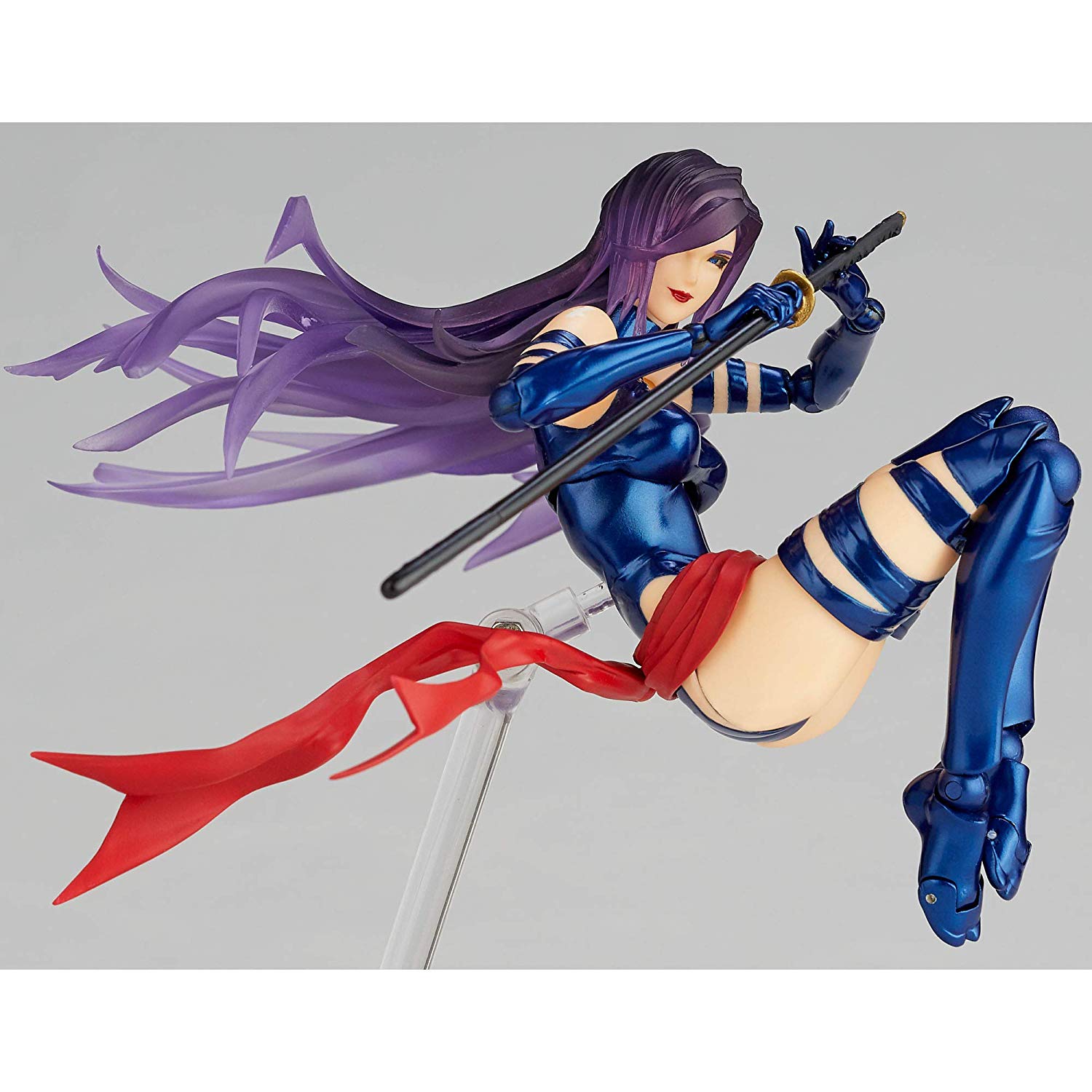 Amazing Yamaguchi Revoltech No. 010 Psylocke Action Figure - Highly Articulated Collectible for Marvel X-Men Fans | Perfect for Display, Photography & Cosplay Inspiration