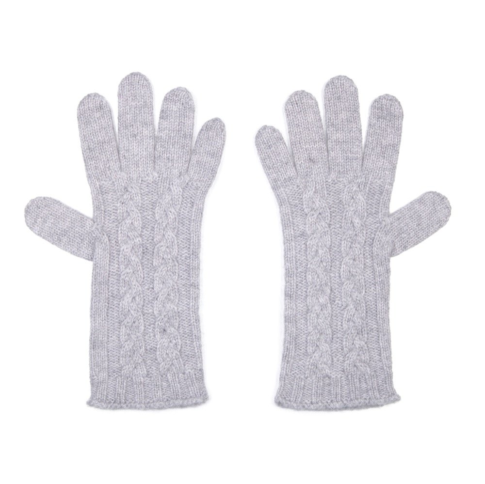 Premium Pure Cashmere Women's Cable Knit Gloves - Soft & Warm Winter Accessories for Outdoor Activities, Travel & Daily Wear