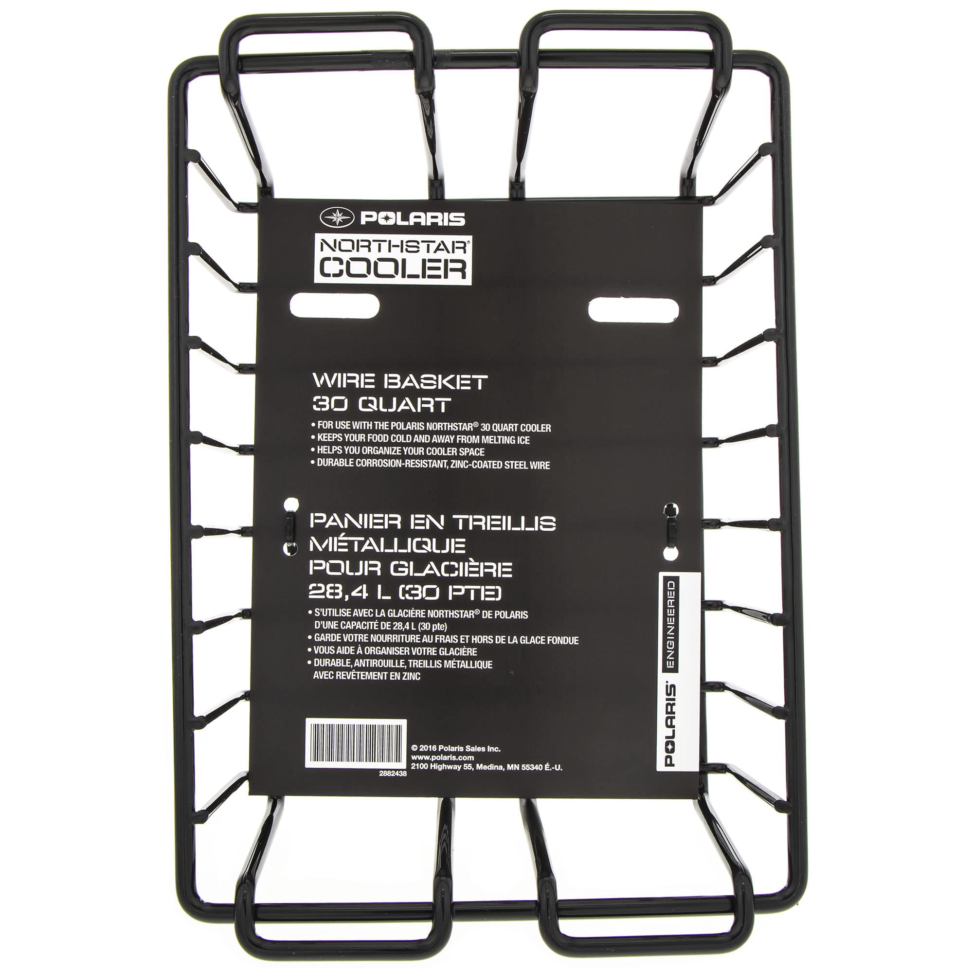 Polaris Off Road Northstar Cooler Wire Basket - Heavy Duty Cooler Accessory for ATV, UTV, and Outdoor Adventures - Perfect for Camping, Hunting, and Tailgating