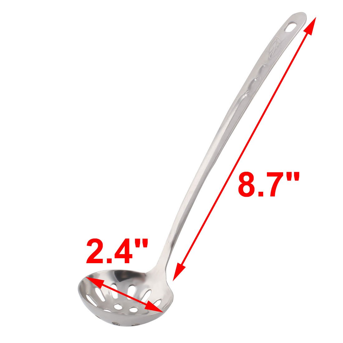 Stainless Steel Perforated Soup Ladle - 6cm Diameter Strainer for Kitchen & Cooking - Perfect for Straining Pasta, Soup, and Broth