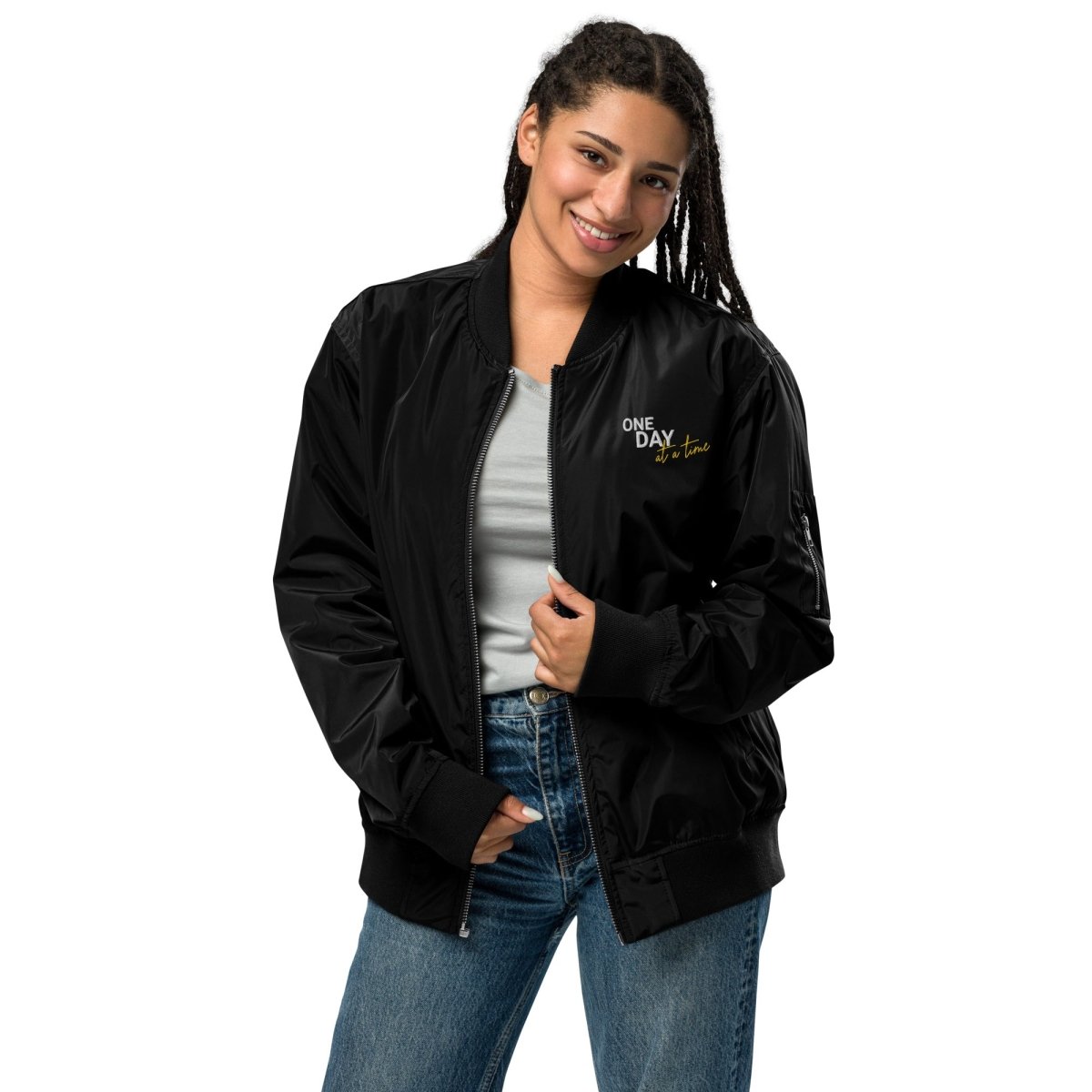 Premium Embroidered Bomber Jacket for Men & Women - Stylish Lightweight Outerwear for Casual Wear, Street Fashion & Everyday Use
