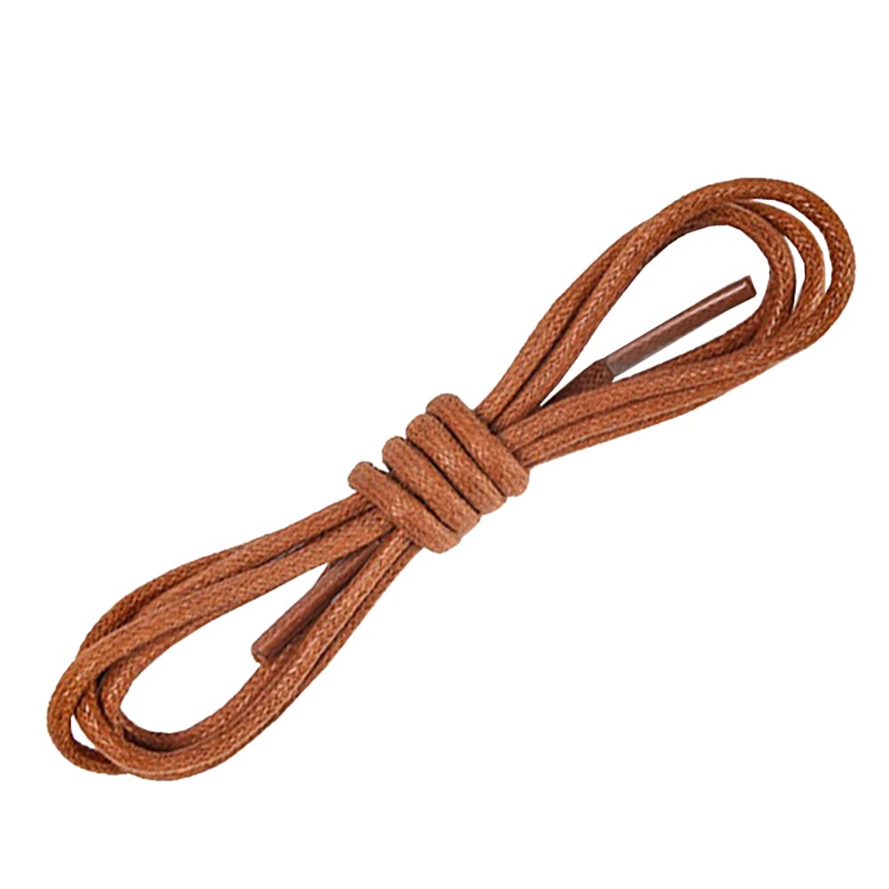 Premium Round Waxed Shoelaces for Oxford Dress Shoes & Canvas Sneakers - Durable Wax-Coated Unisex Shoe Strings - Perfect for Formal Wear, Casual Outfits & Everyday Use